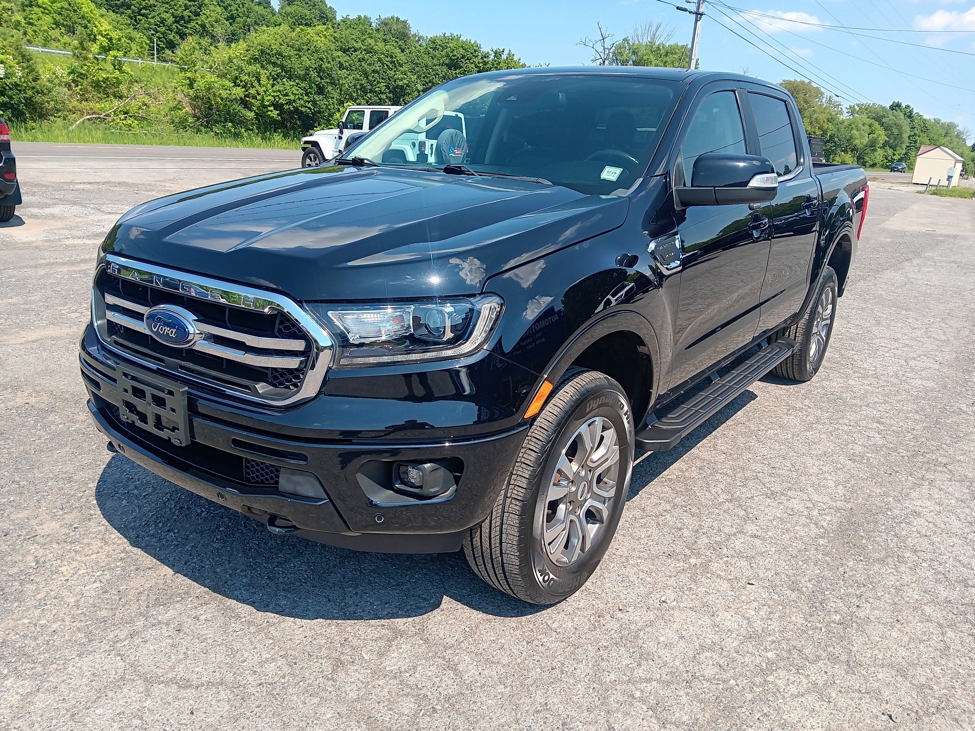 Black 2020 Ford Ranger Lariat SuperCrew 4WD Pickup Truck Four-Wheel Drive Automatic