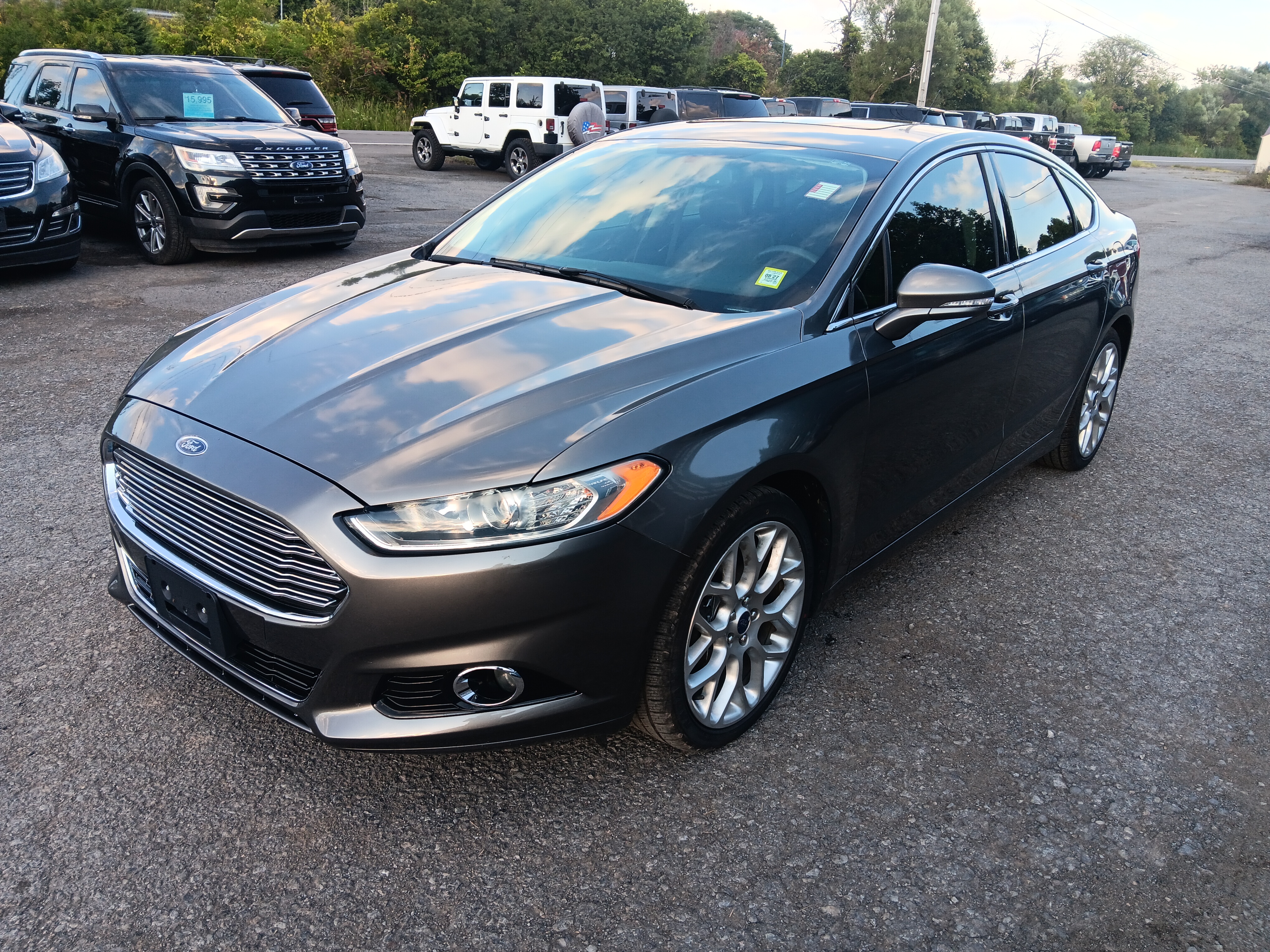 Gray 2014 Ford Fusion Sedan All-Wheel Drive Automatic
