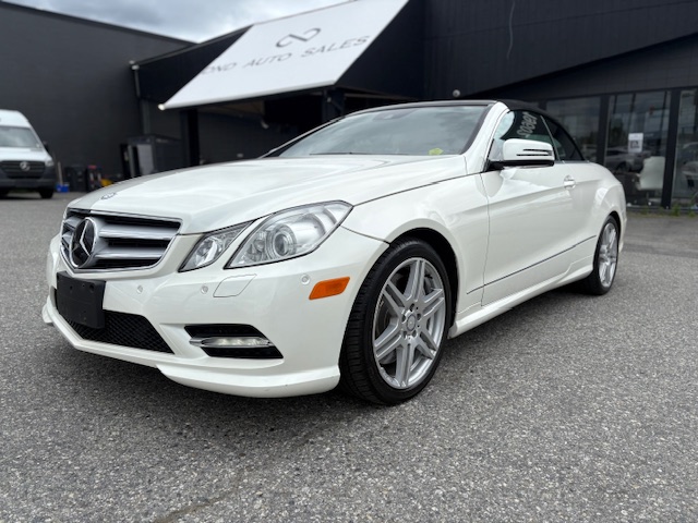 White 2013 Mercedes-Benz E-Class Convertible Rear-Wheel Drive Automatic