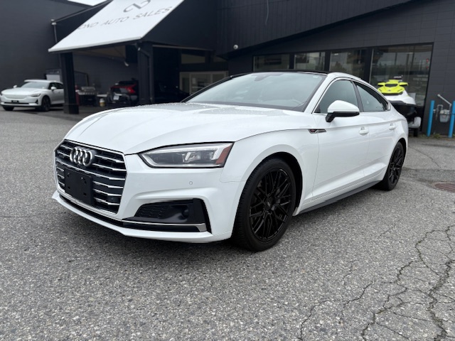 White 2018 Audi A5 Sportback Sedan Automatic