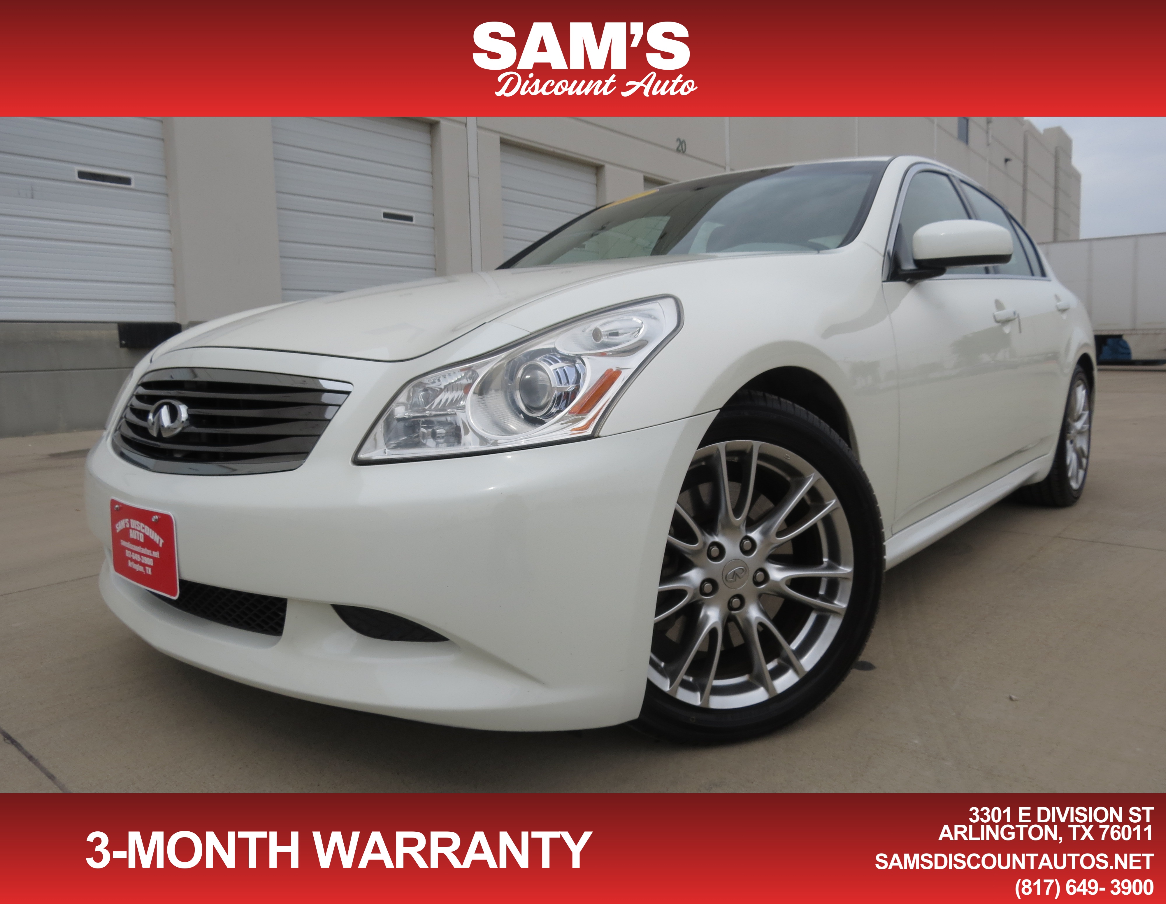 White 2007 INFINITI G35 Sedan Rear-Wheel Drive Automatic