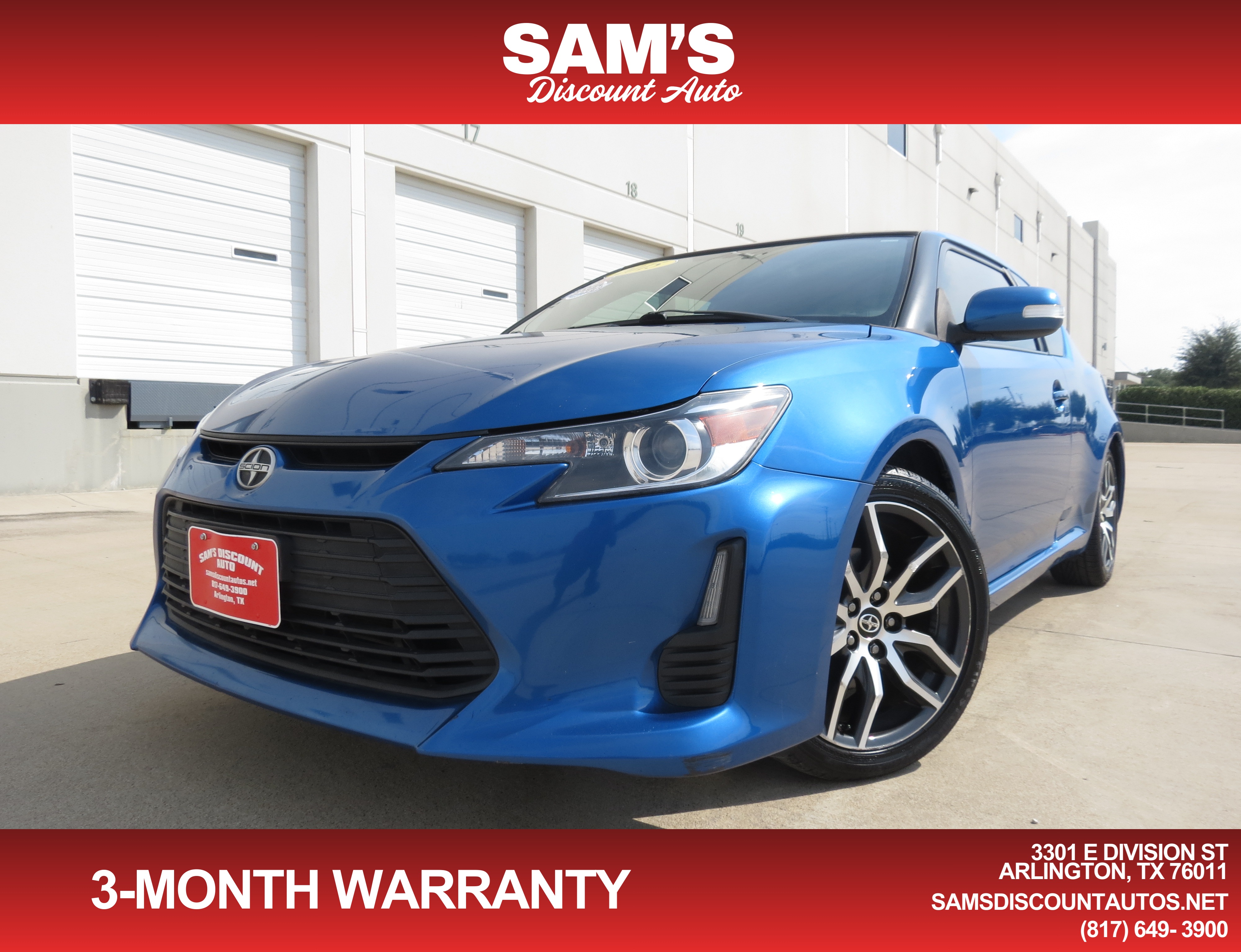 Blue 2015 Scion tC Coupe Front-Wheel Drive Automatic