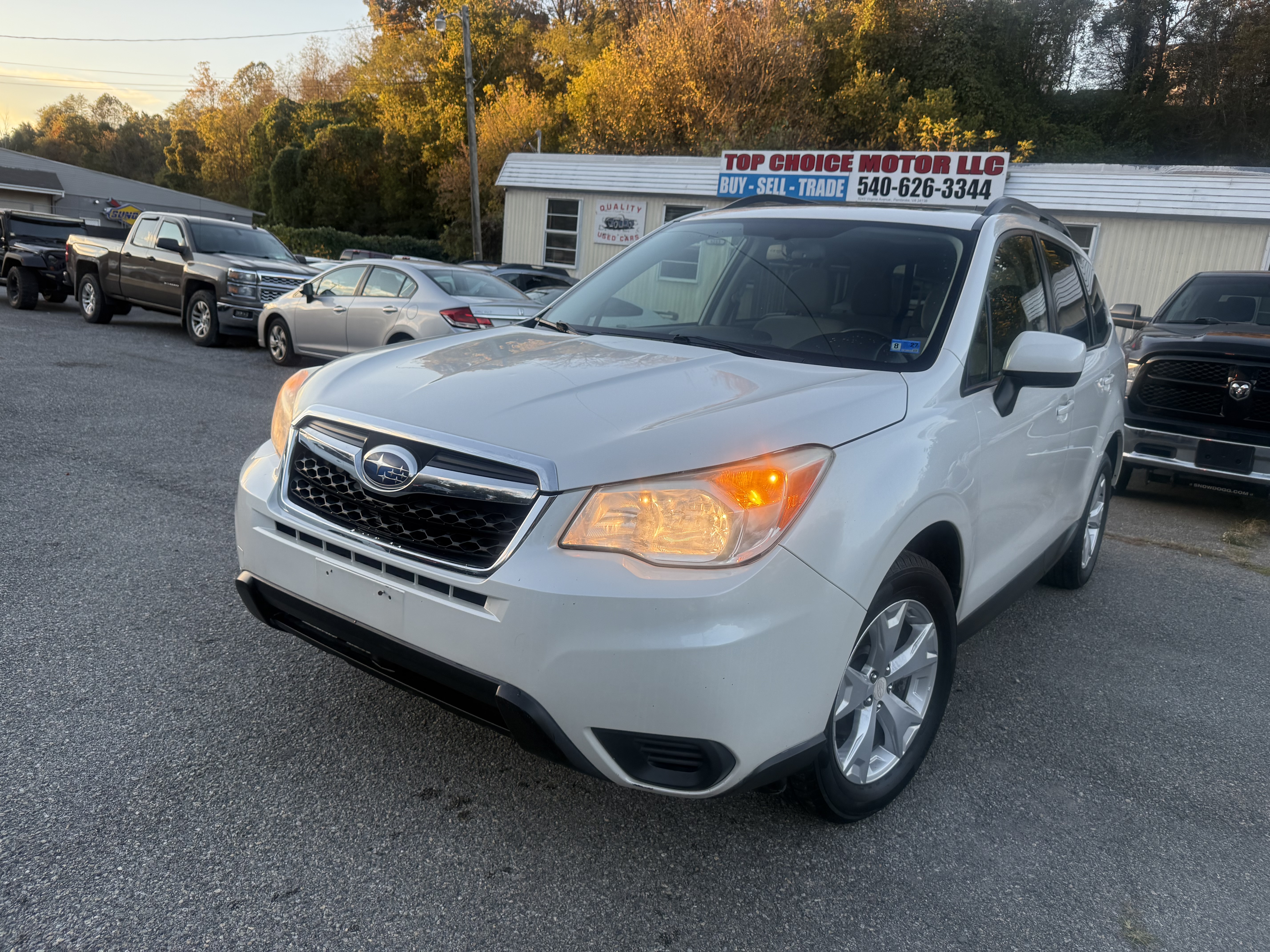 White 2015 Subaru Forester SUV / Crossover All-Wheel Drive Automatic