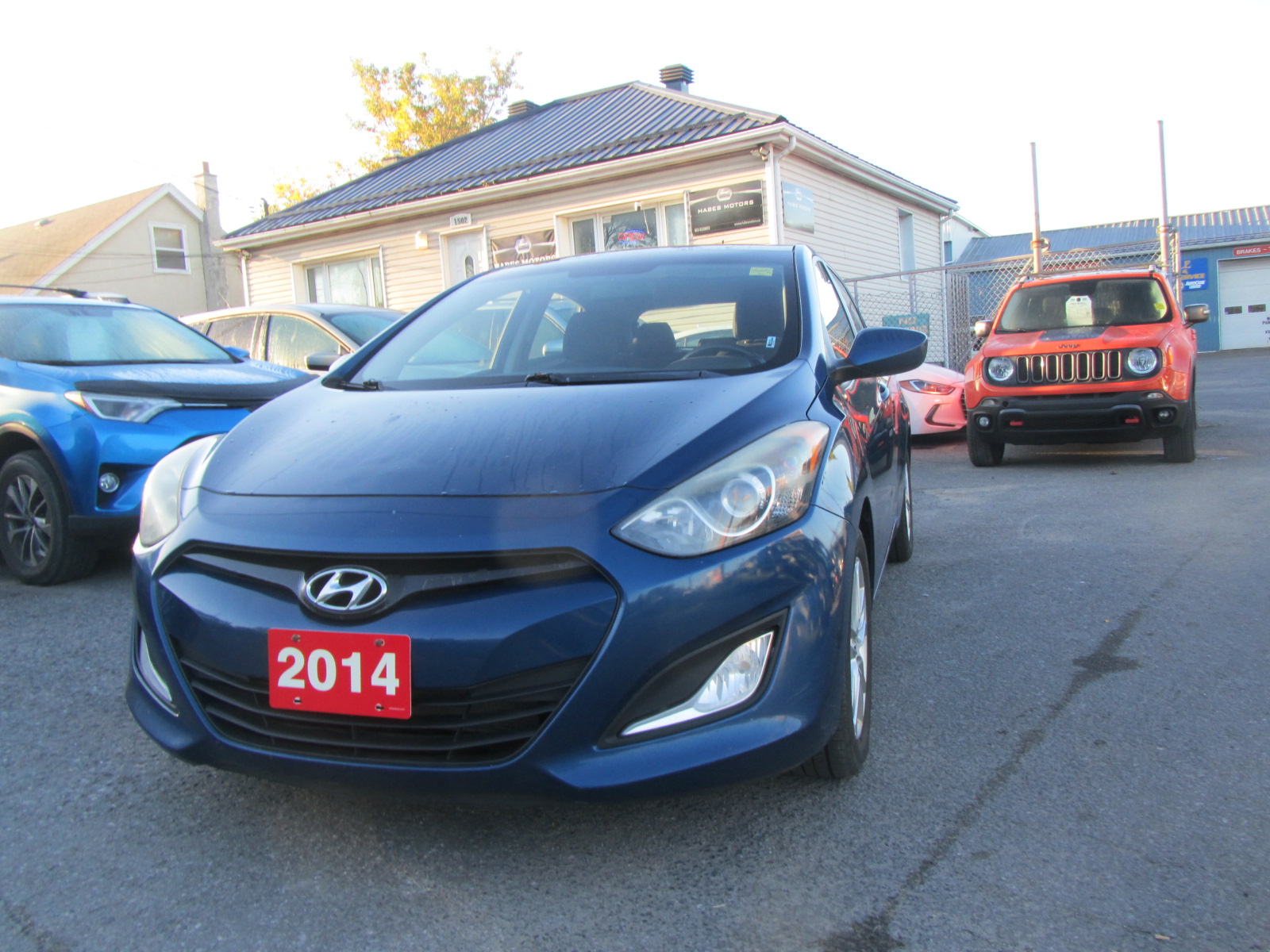 Blue 2014 Hyundai Elantra GT Hatchback Manual