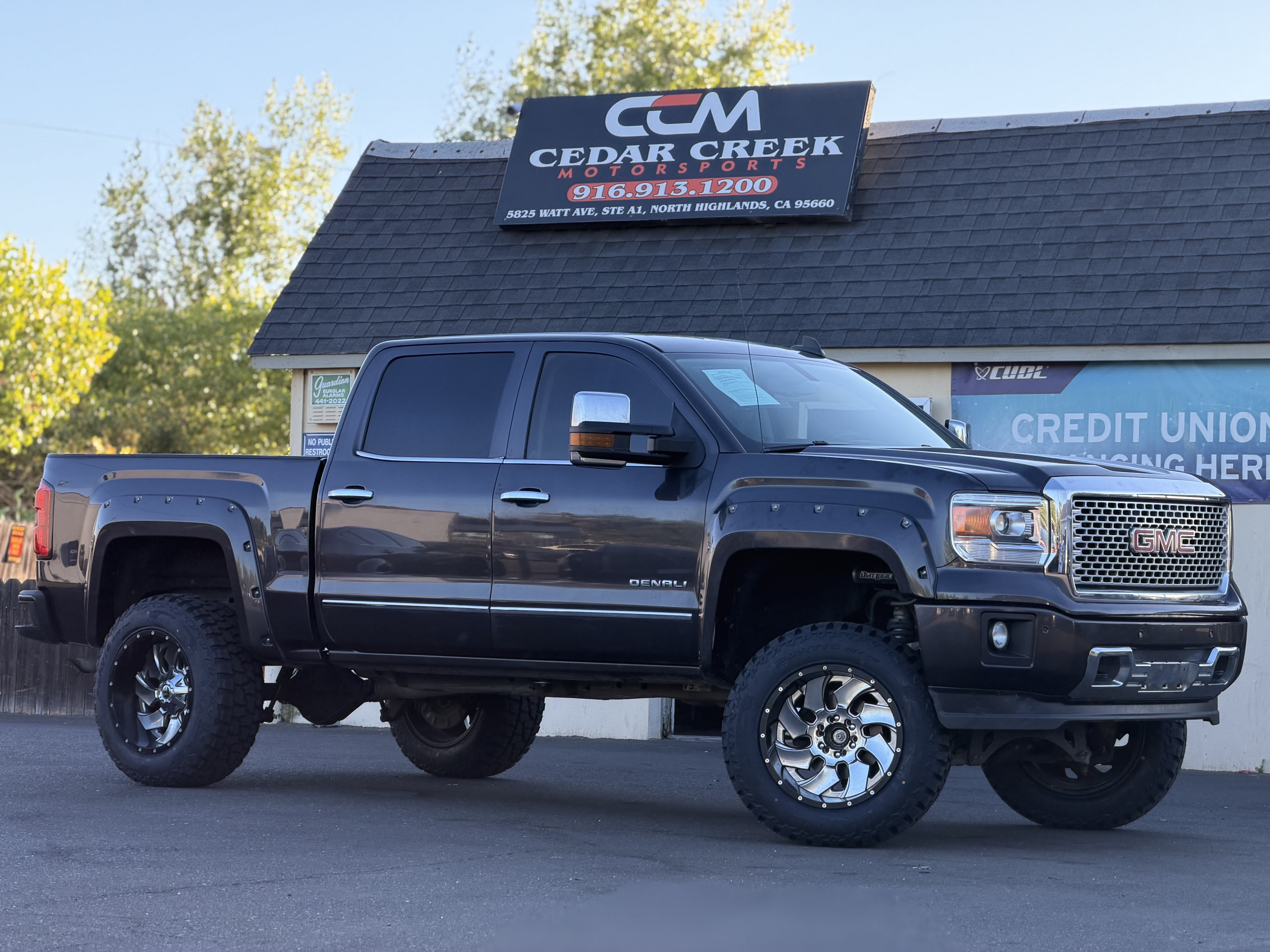 Gray (Iridium Metallic) 2015 GMC Sierra 1500 Pickup Truck Four-Wheel Drive Automatic