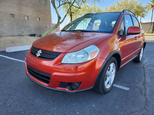 Orange 2008 Suzuki SX4 SUV / Crossover All-Wheel Drive Automatic