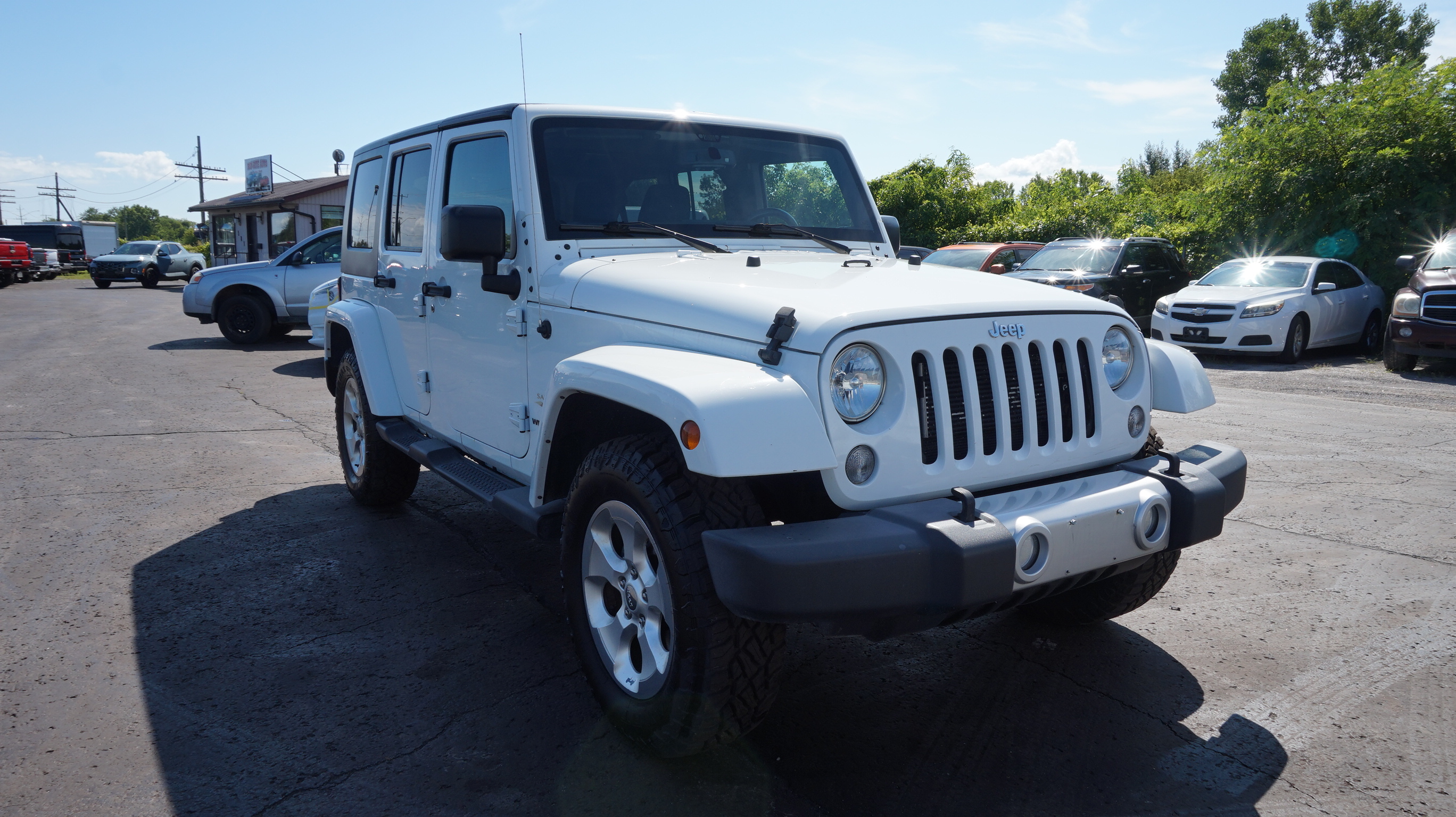 White 2015 Jeep Wrangler SUV / Crossover Four-Wheel Drive Automatic