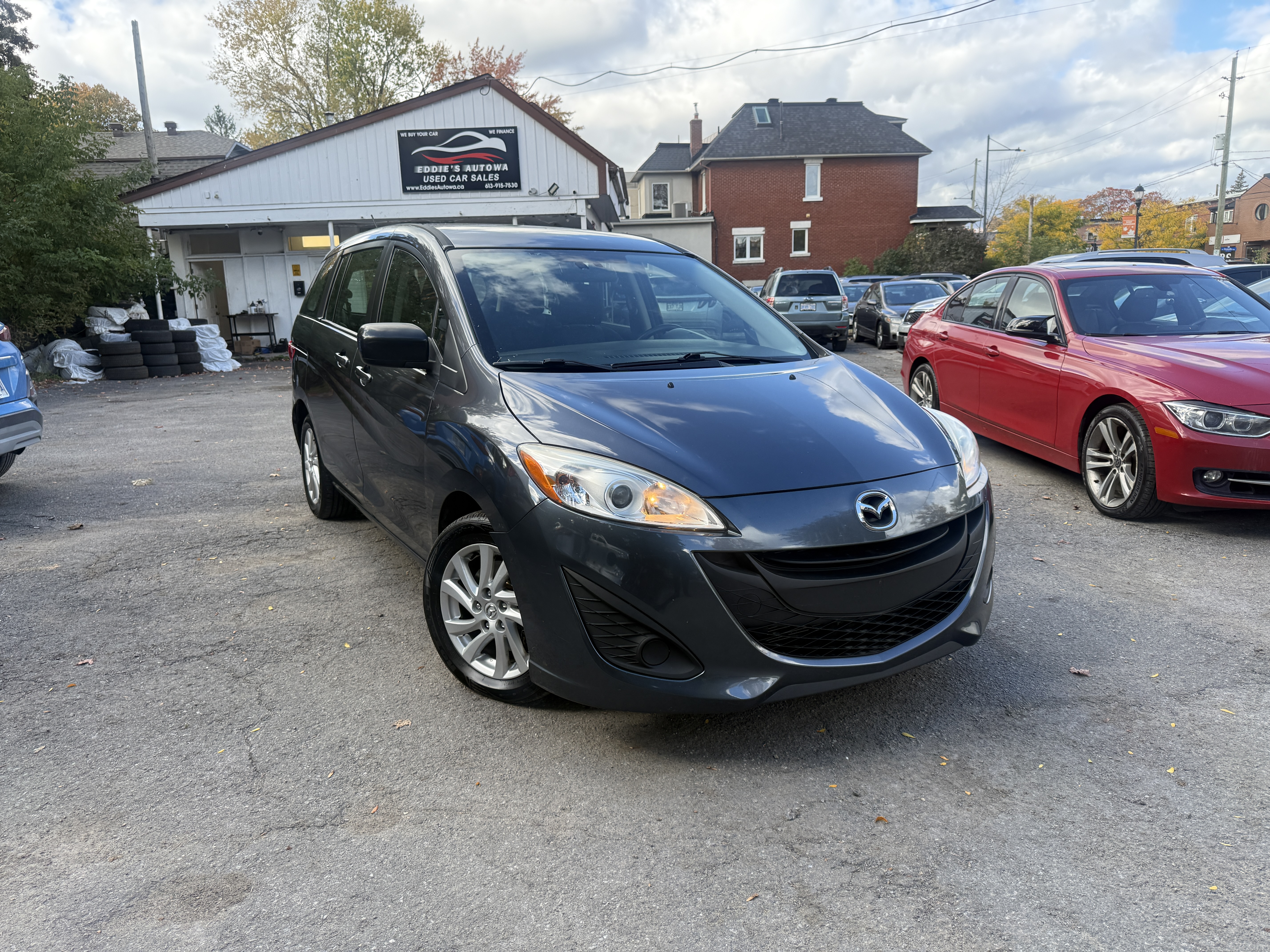 Gray 2012 Mazda MAZDA5 Minivan Front-Wheel Drive 