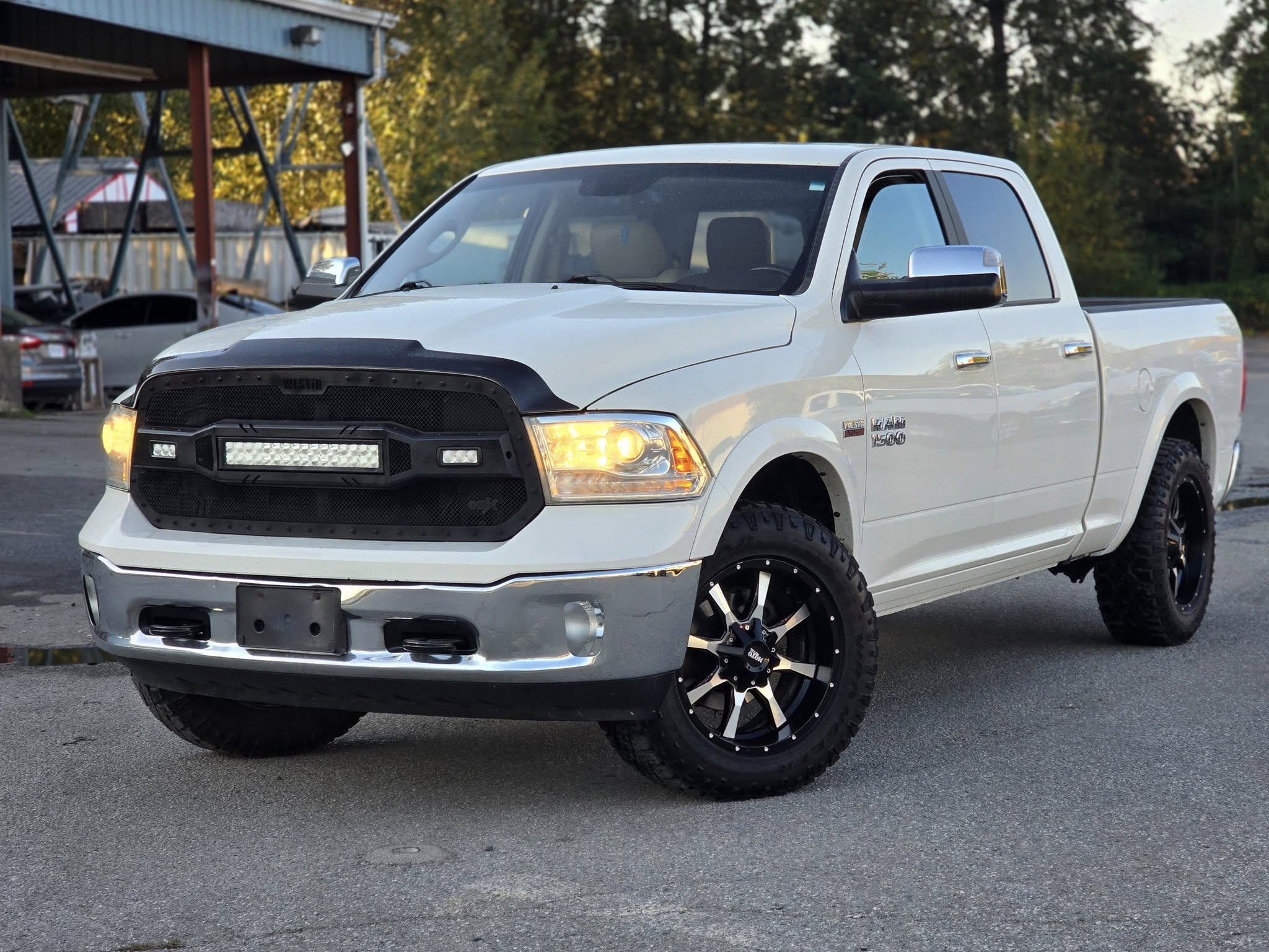 White 2017 RAM 1500 Pickup Truck Four-Wheel Drive Automatic