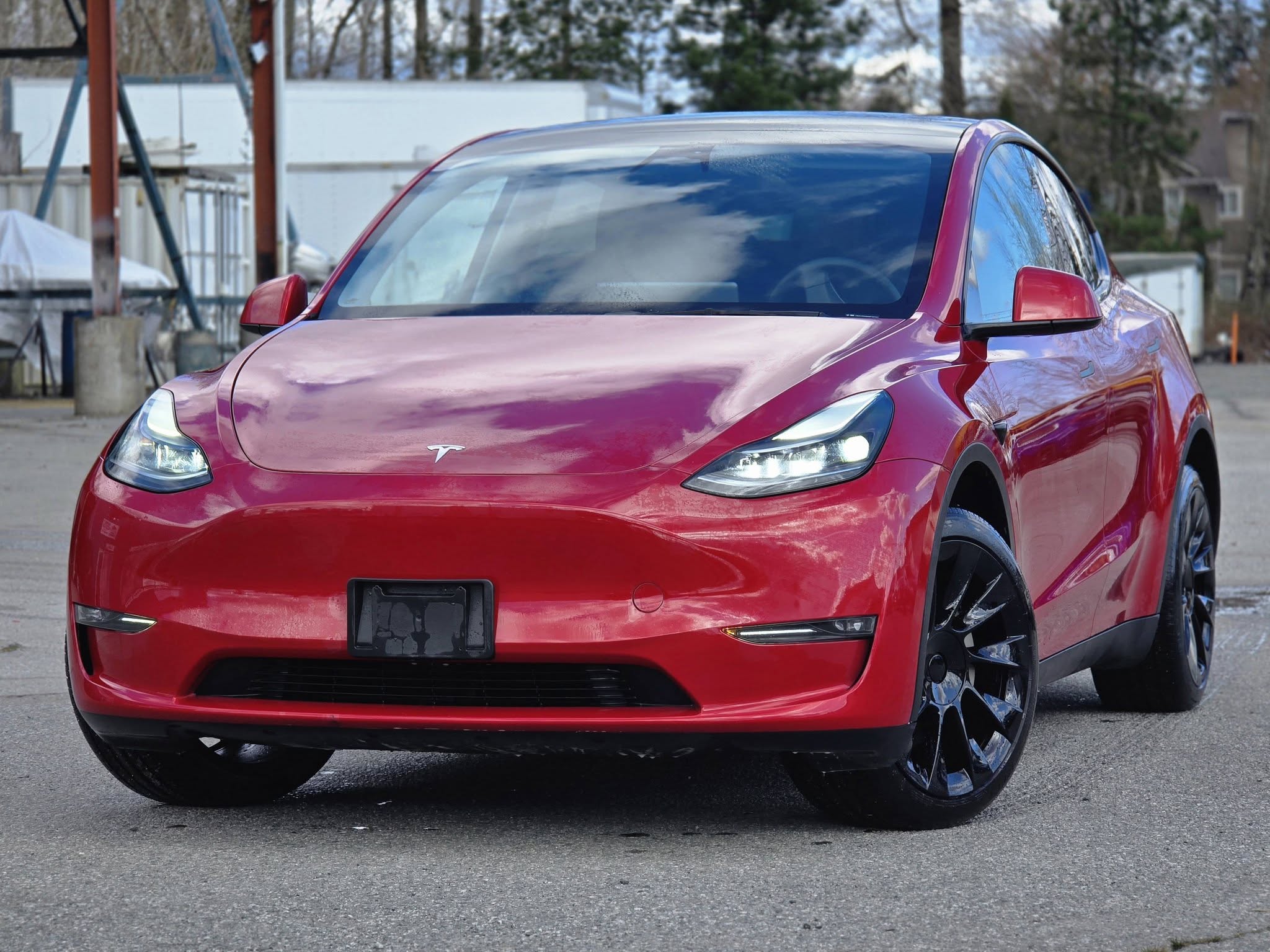 Red 2023 Tesla Model Y SUV / Crossover All-Wheel Drive Automatic