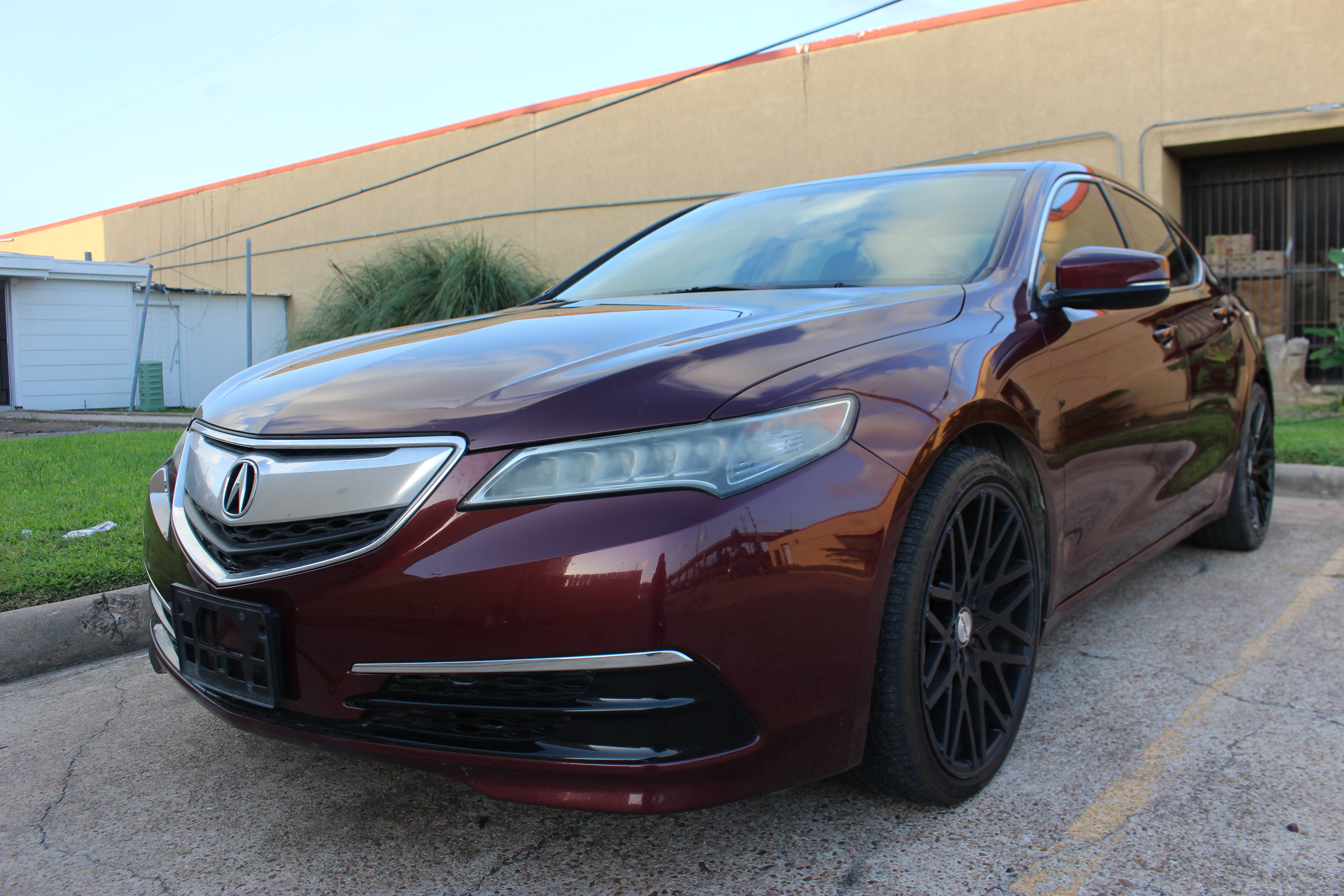 Red (Burgundy) 2016 Acura TLX FWD Sedan Front-Wheel Drive Automatic