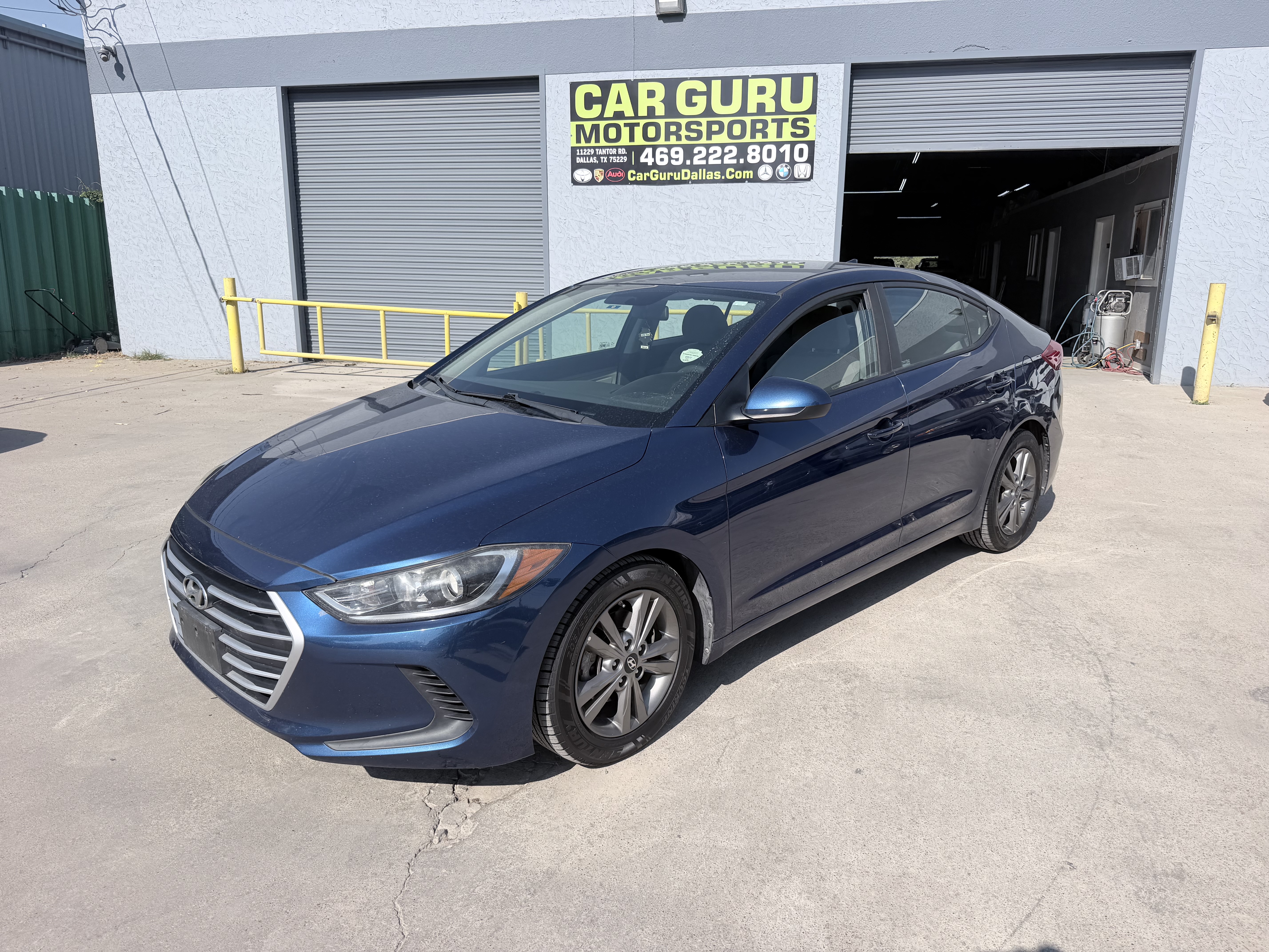 Blue 2017 Hyundai Elantra Sedan Front-Wheel Drive Automatic