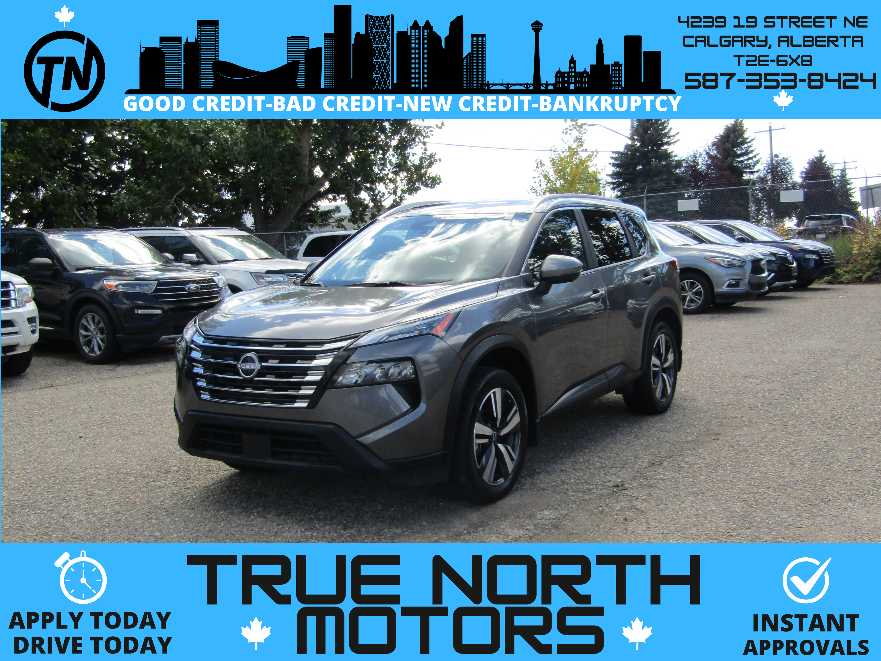 Gray 2024 Nissan Rogue SUV / Crossover  Automatic