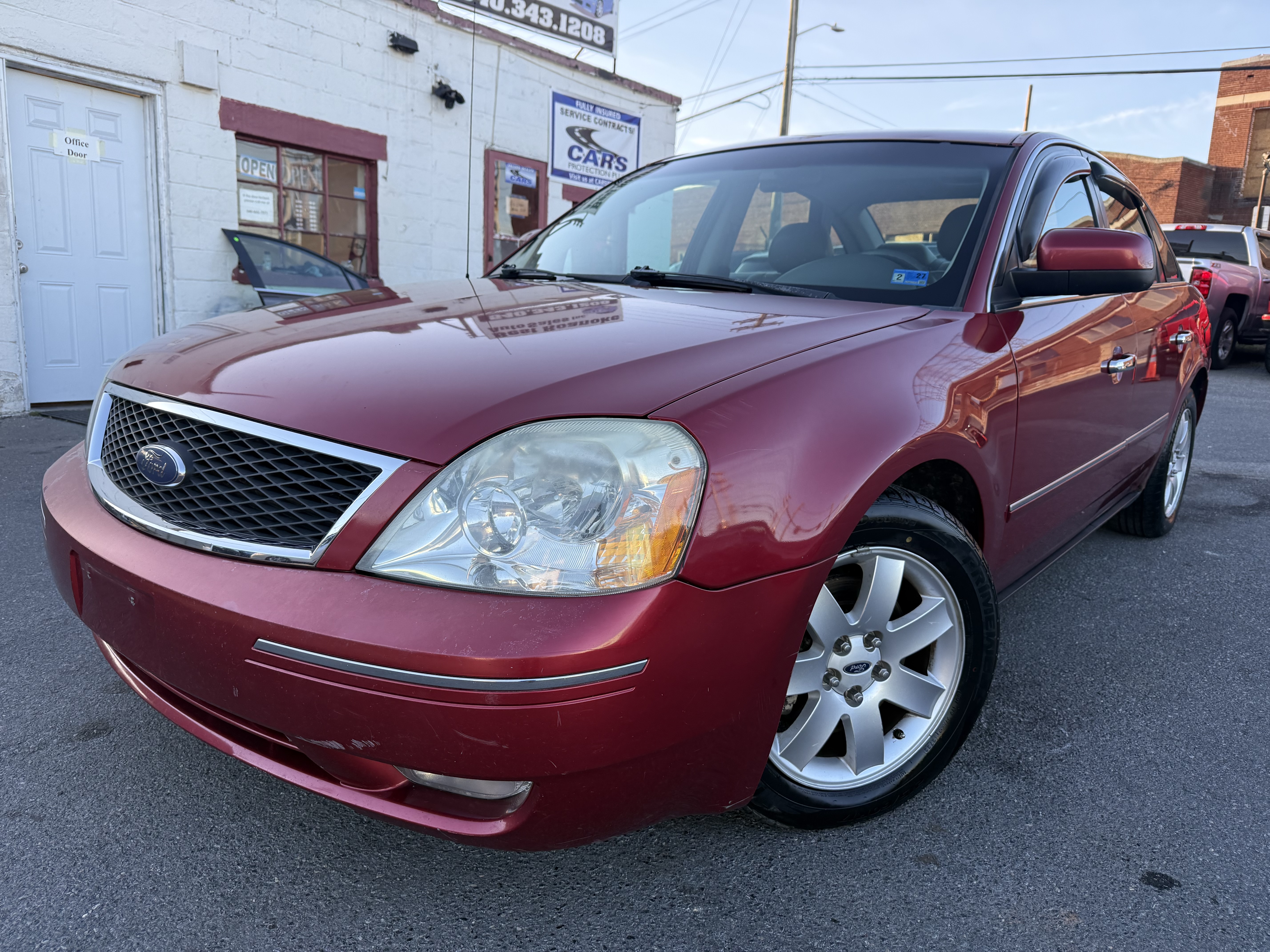 Red 2006 Ford Five Hundred Sedan Front-Wheel Drive Automatic