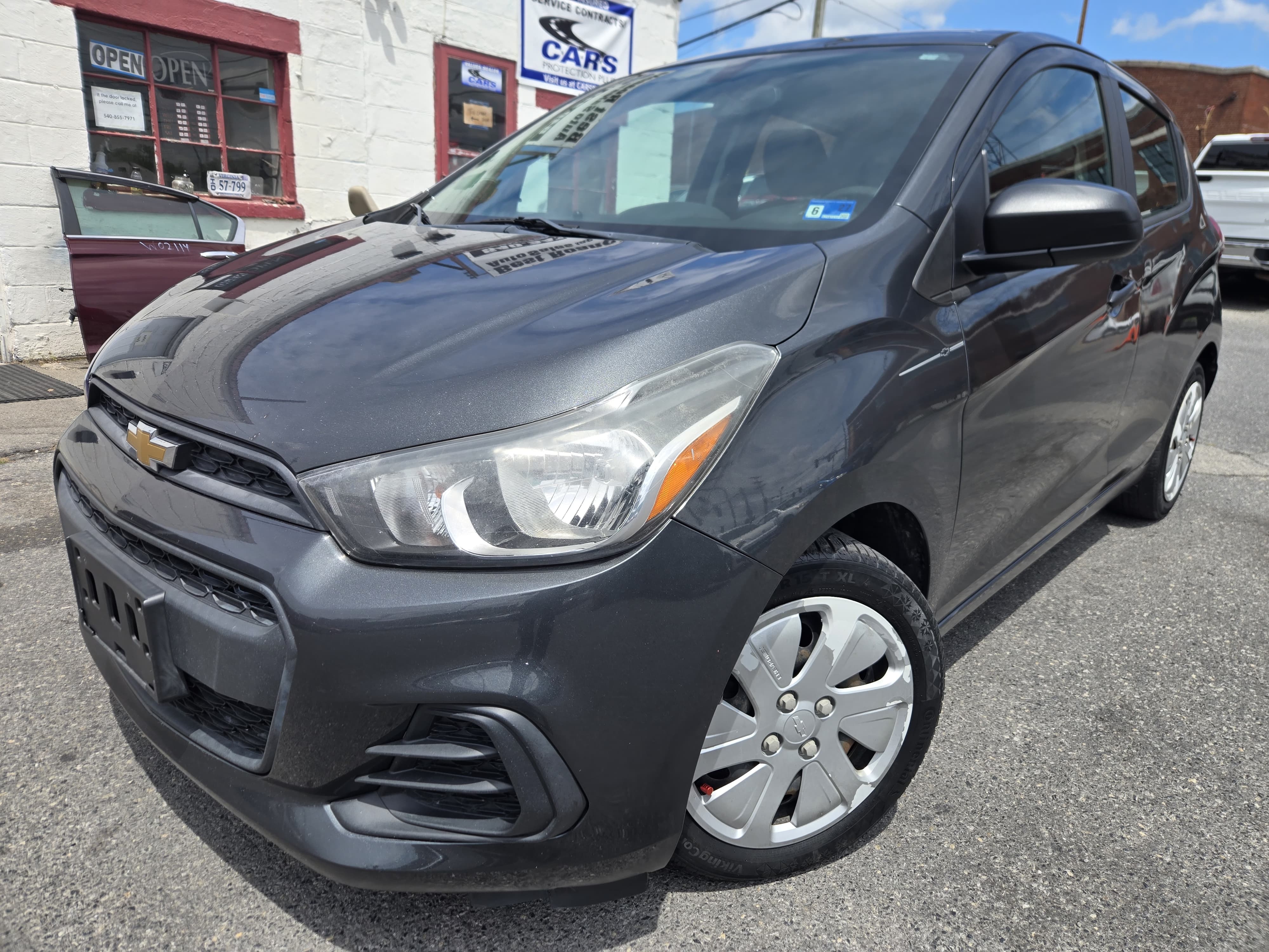 Gray 2017 Chevrolet Spark Hatchback Front-Wheel Drive Automatic