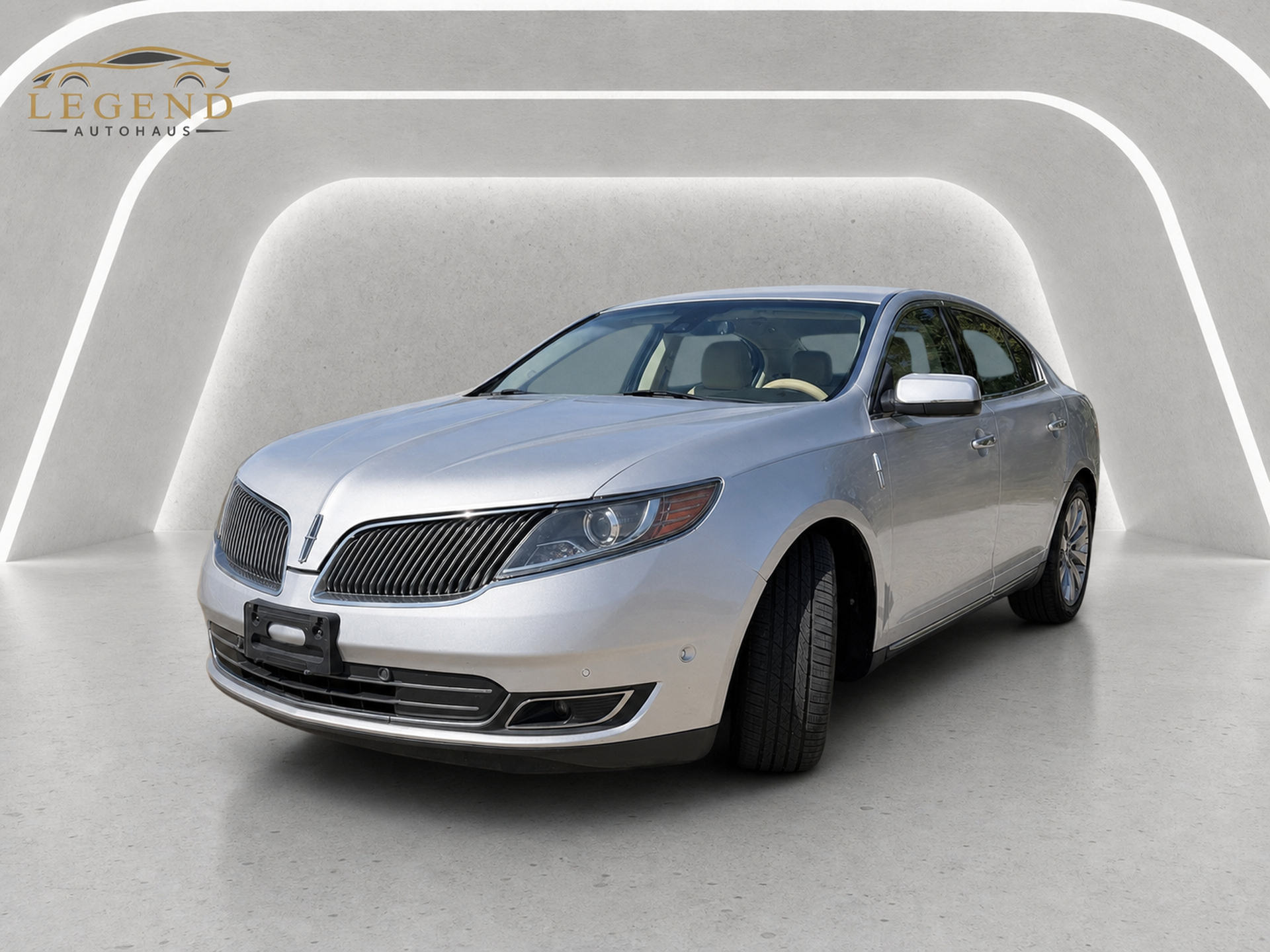Silver 2014 Lincoln MKS Sedan Front-Wheel Drive Automatic