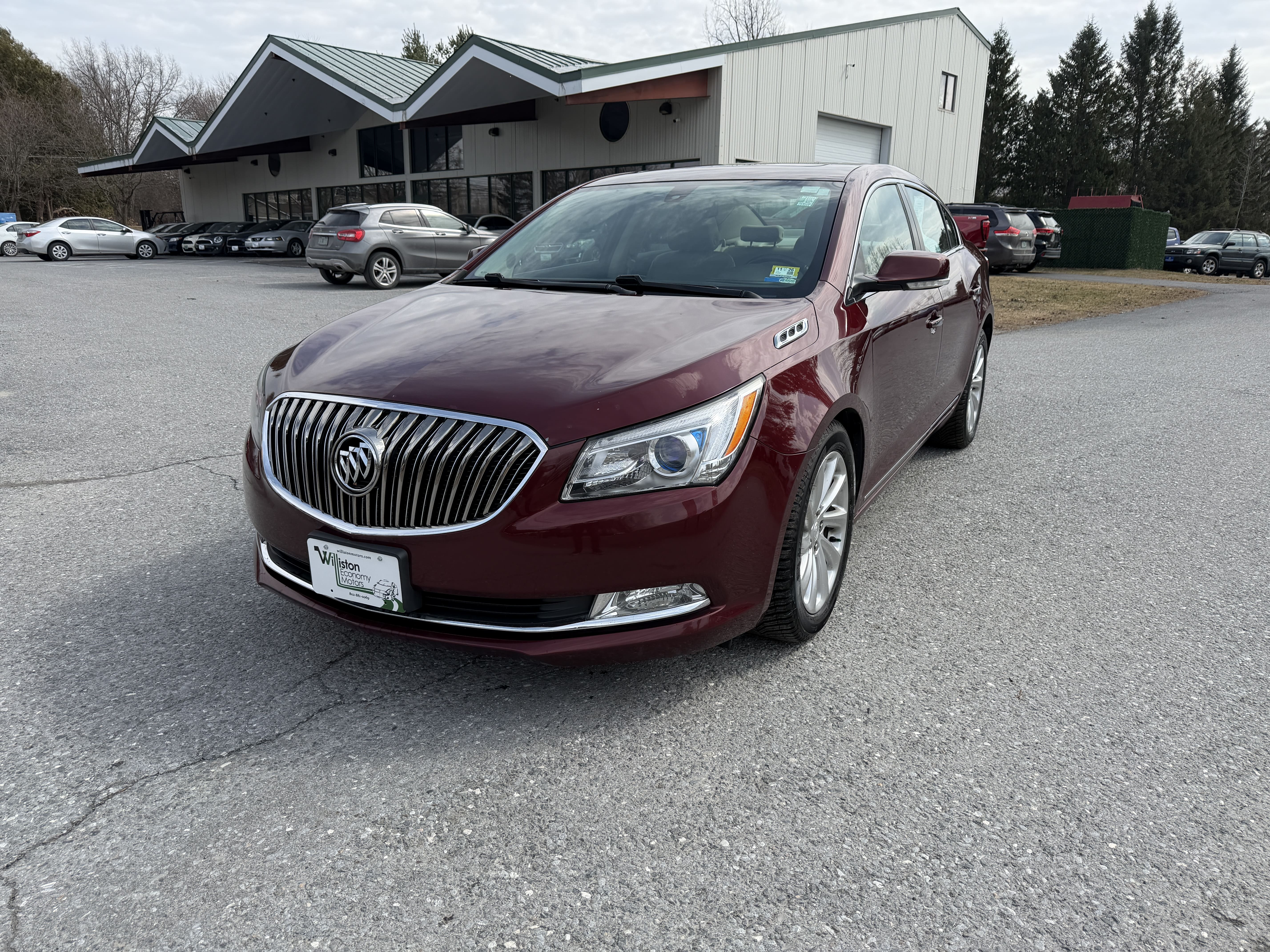 Red (Burgundy) 2015 Buick LaCrosse Leather FWD Sedan Front-Wheel Drive Automatic