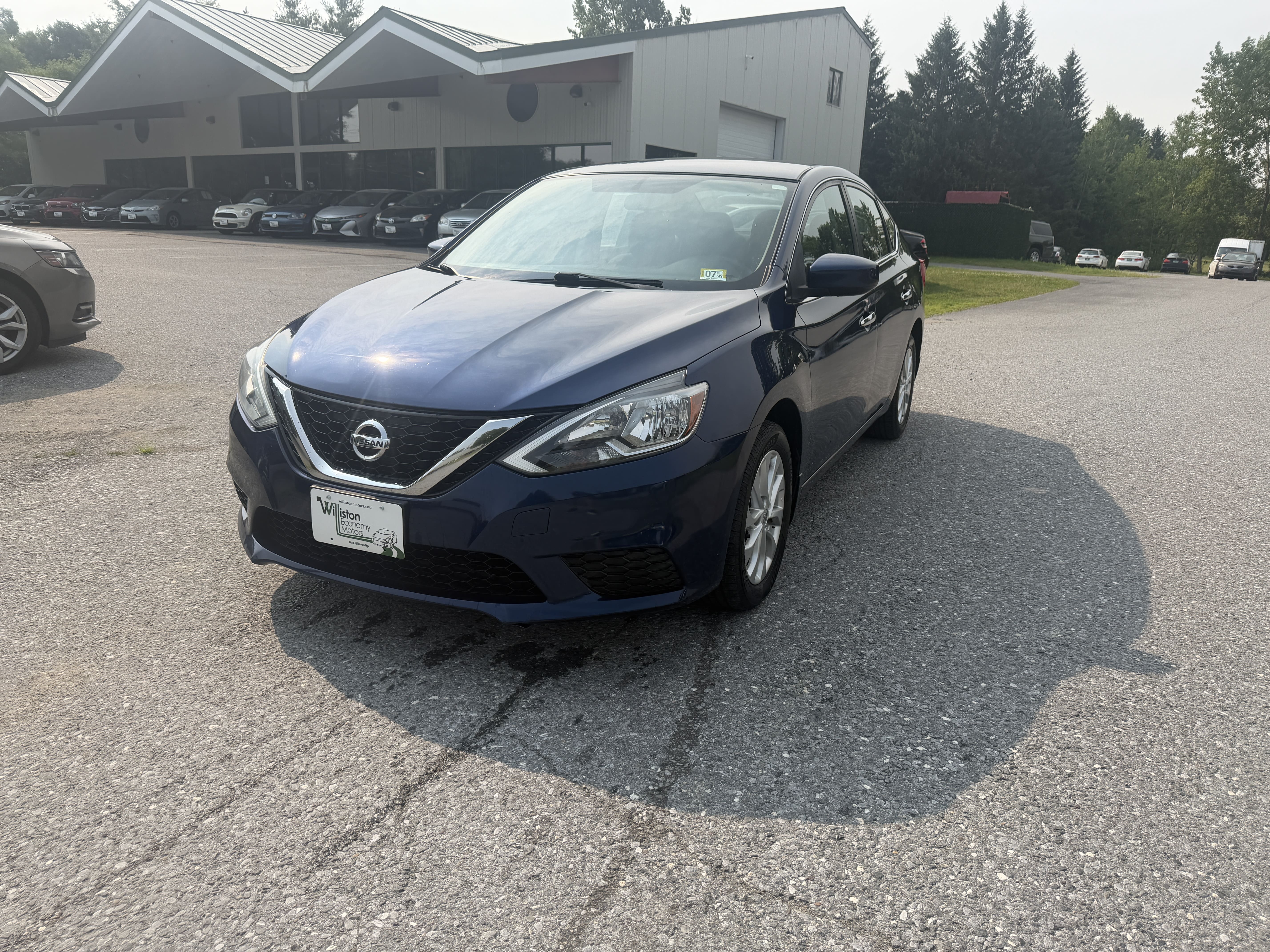 Blue 2017 Nissan Sentra Sedan Front-Wheel Drive Automatic