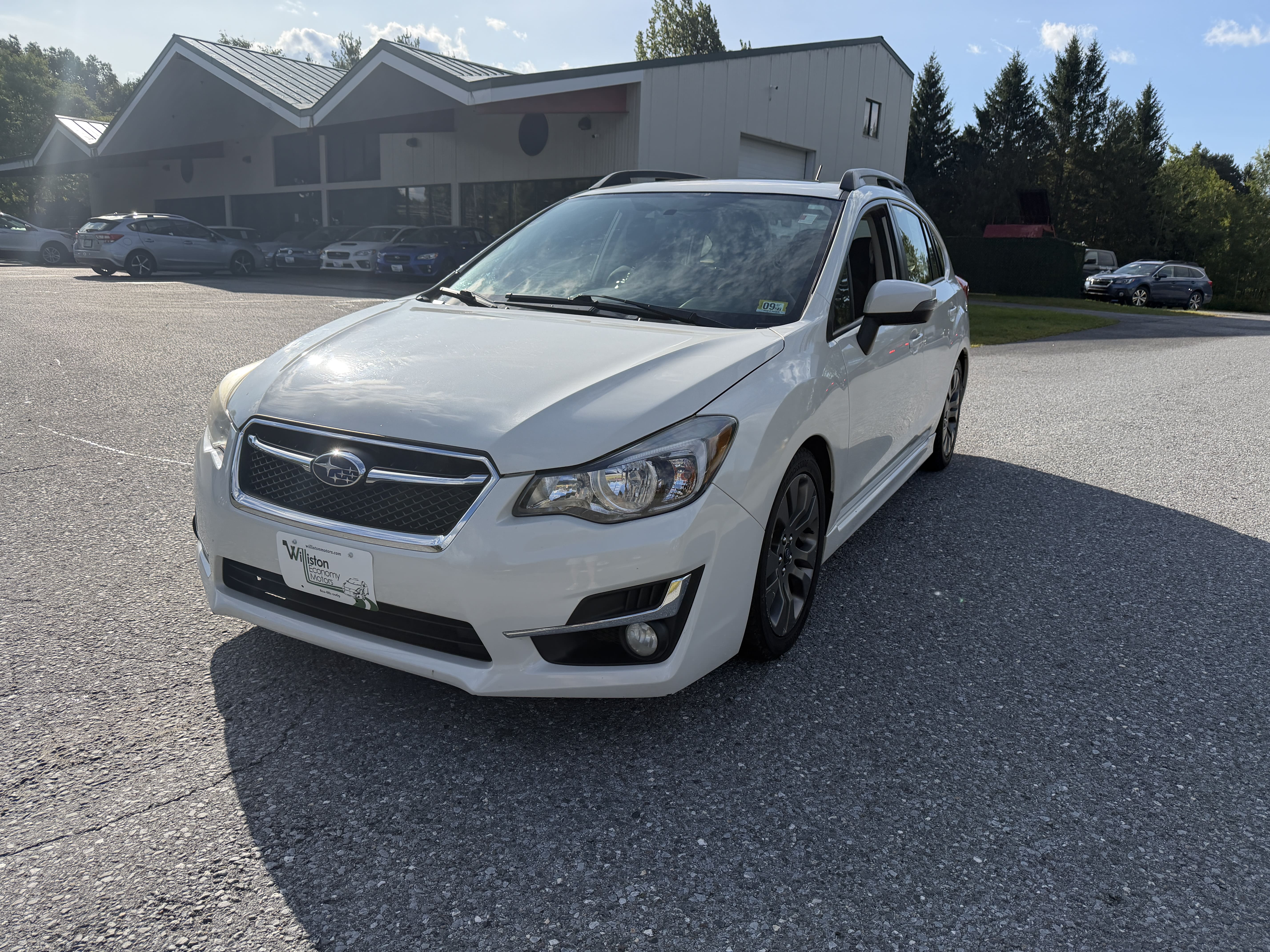 White 2015 Subaru Impreza Hatchback All-Wheel Drive Automatic