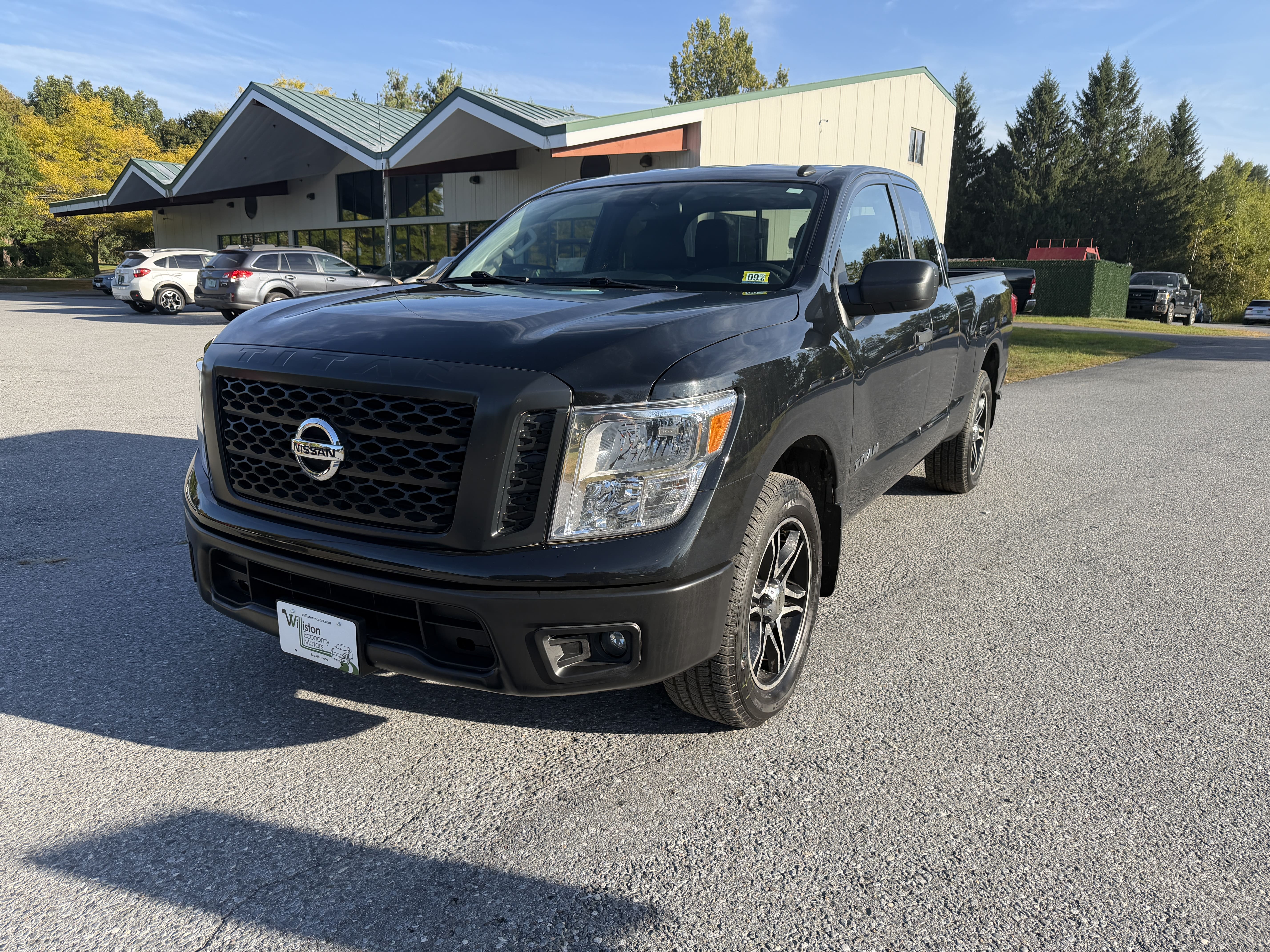 Black 2019 Nissan Titan Pickup Truck Four-Wheel Drive Automatic