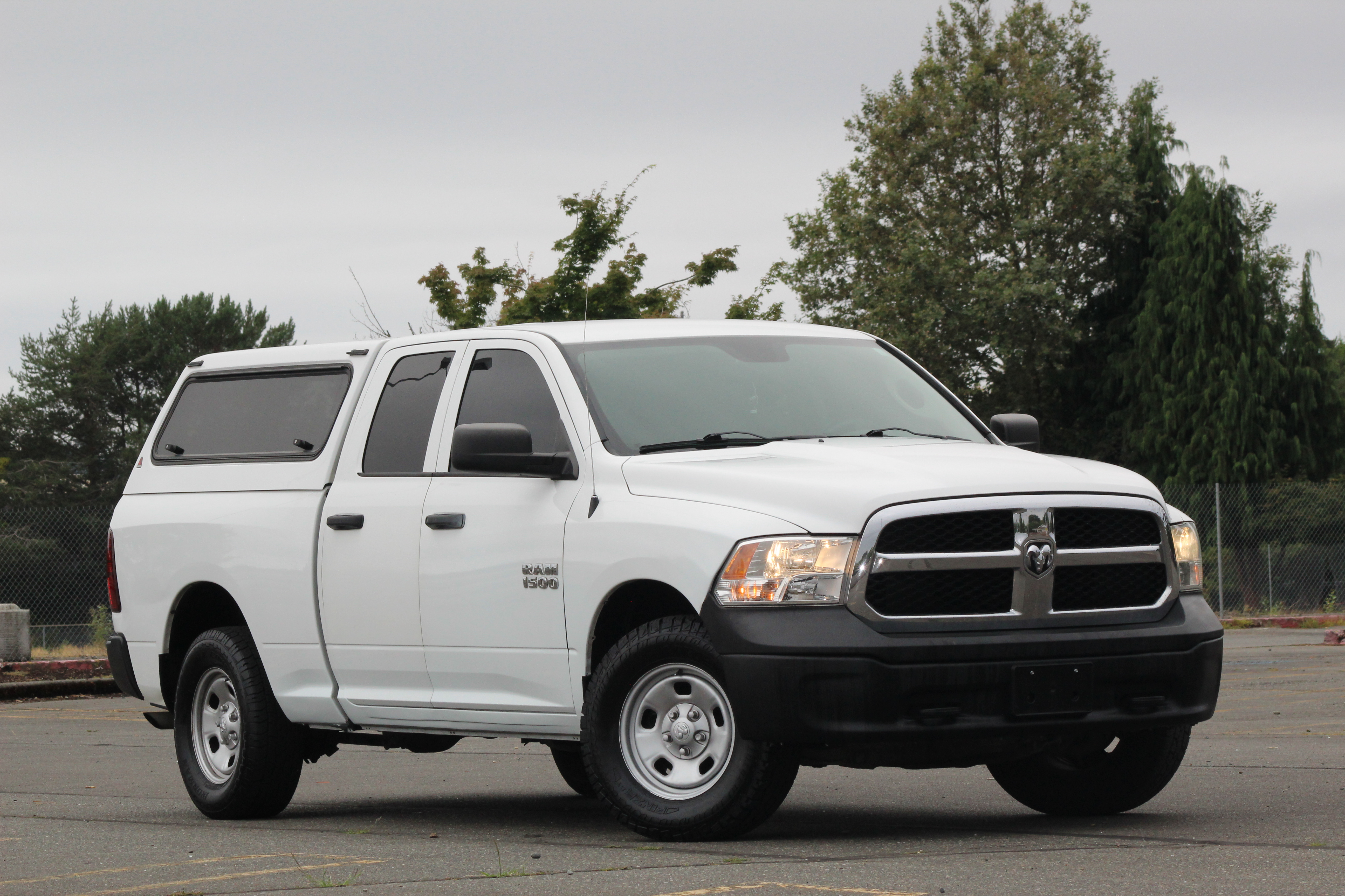 White 2015 RAM 1500 Pickup Truck Four-Wheel Drive Automatic