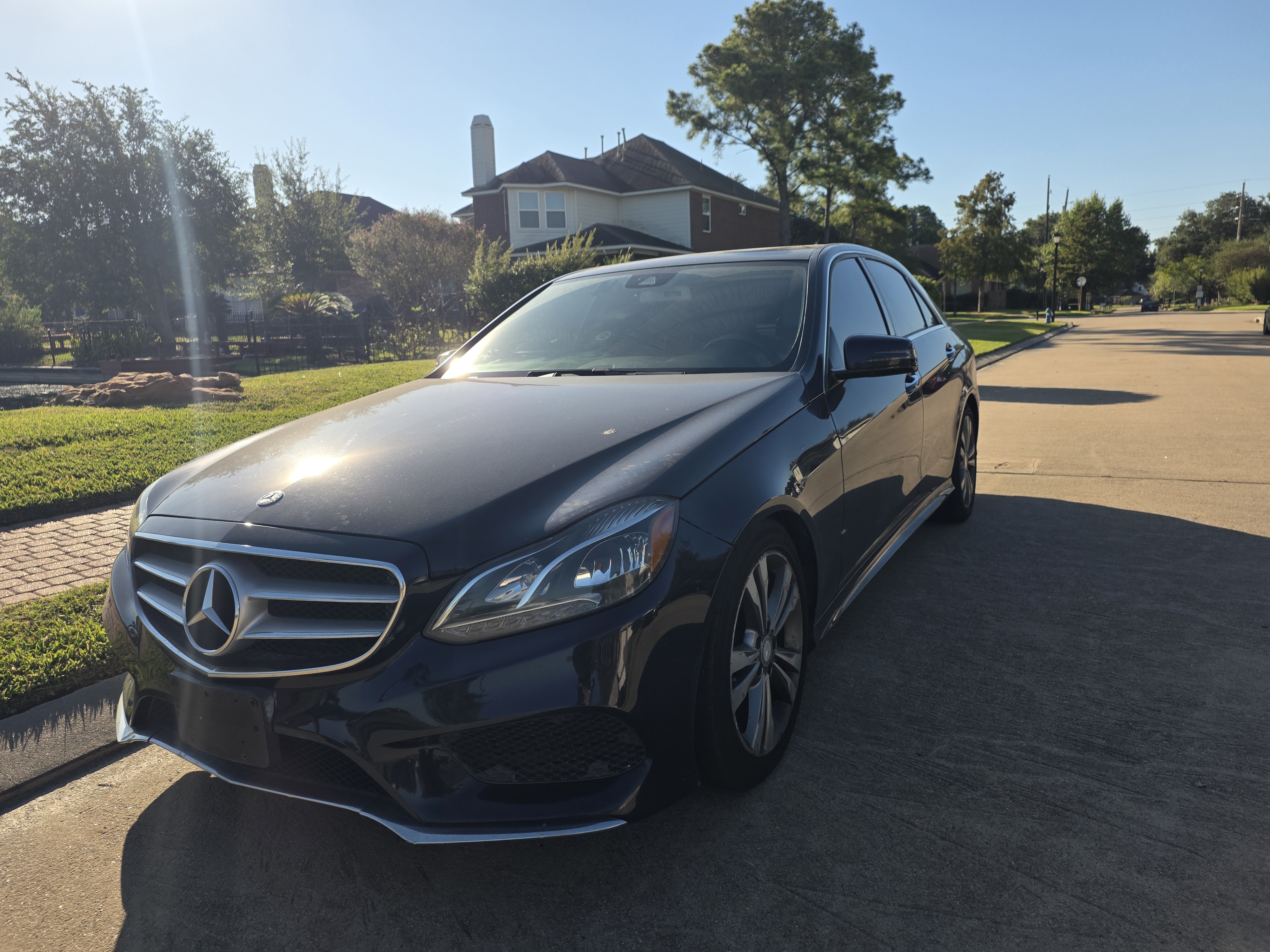 Blue 2016 Mercedes-Benz E-Class Sedan All-Wheel Drive Automatic