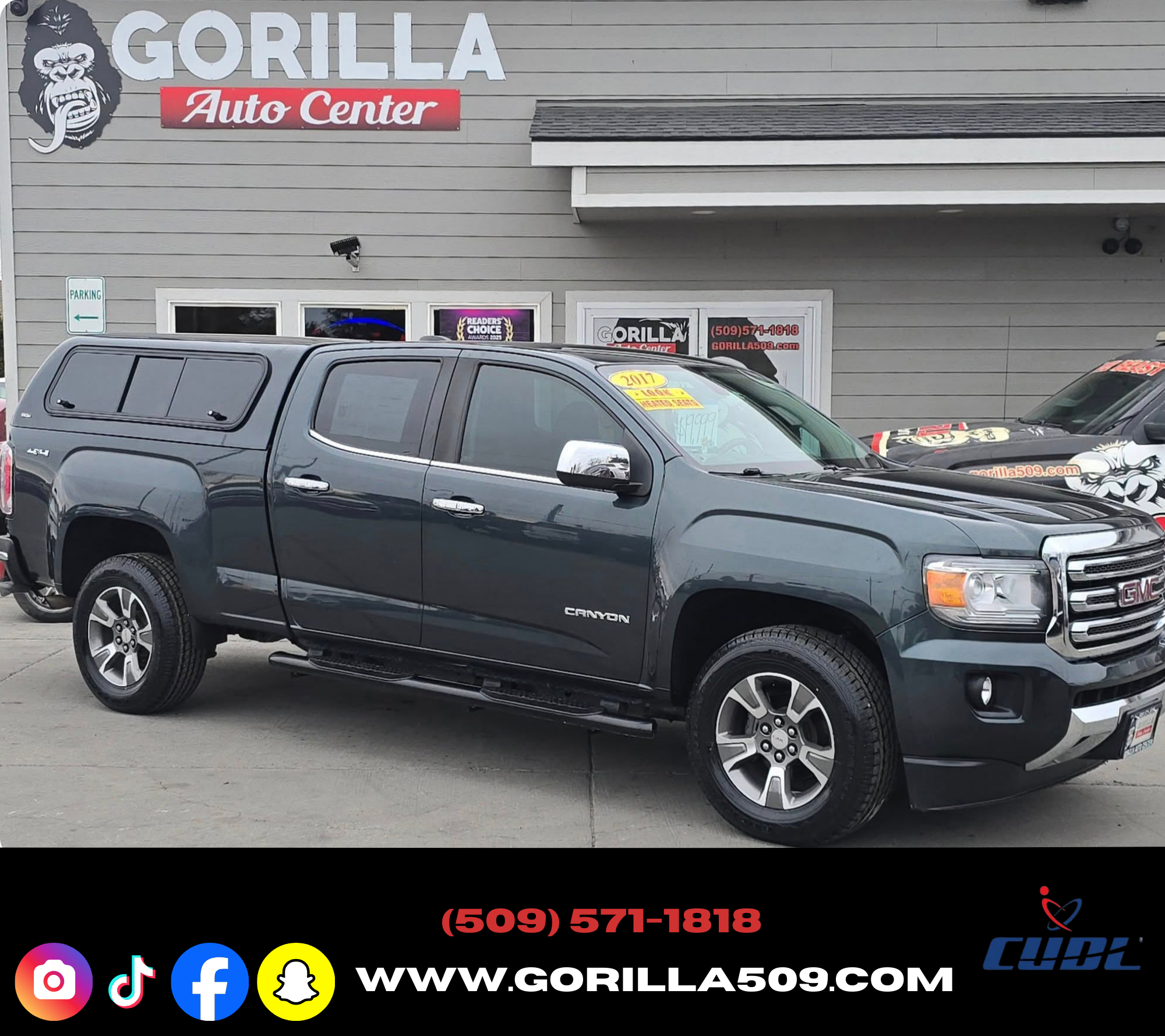 2017 GMC Canyon SLT Crew Cab 4WD