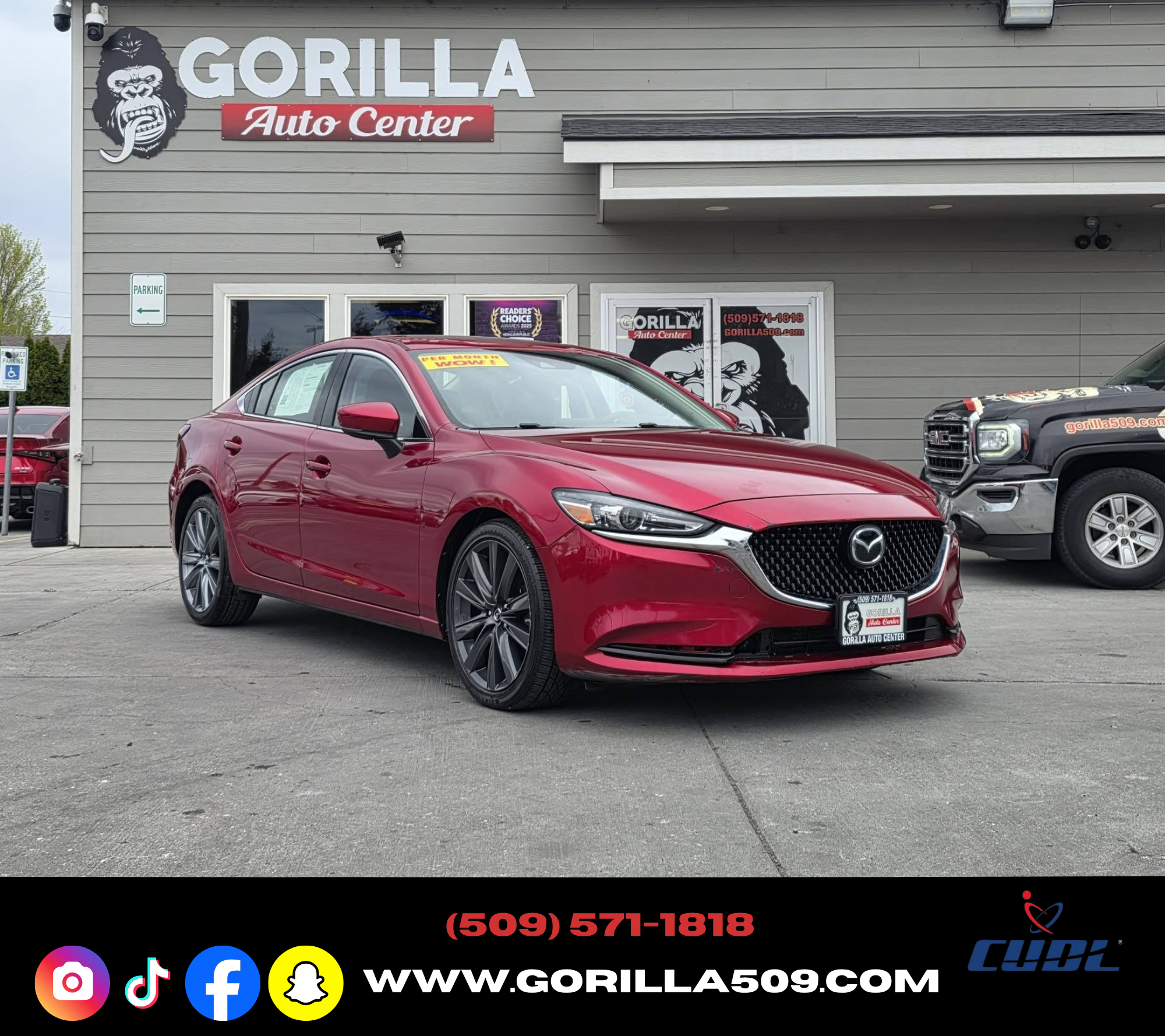 Red 2018 Mazda MAZDA6 Grand Touring Sedan FWD Sedan Front-Wheel Drive Automatic