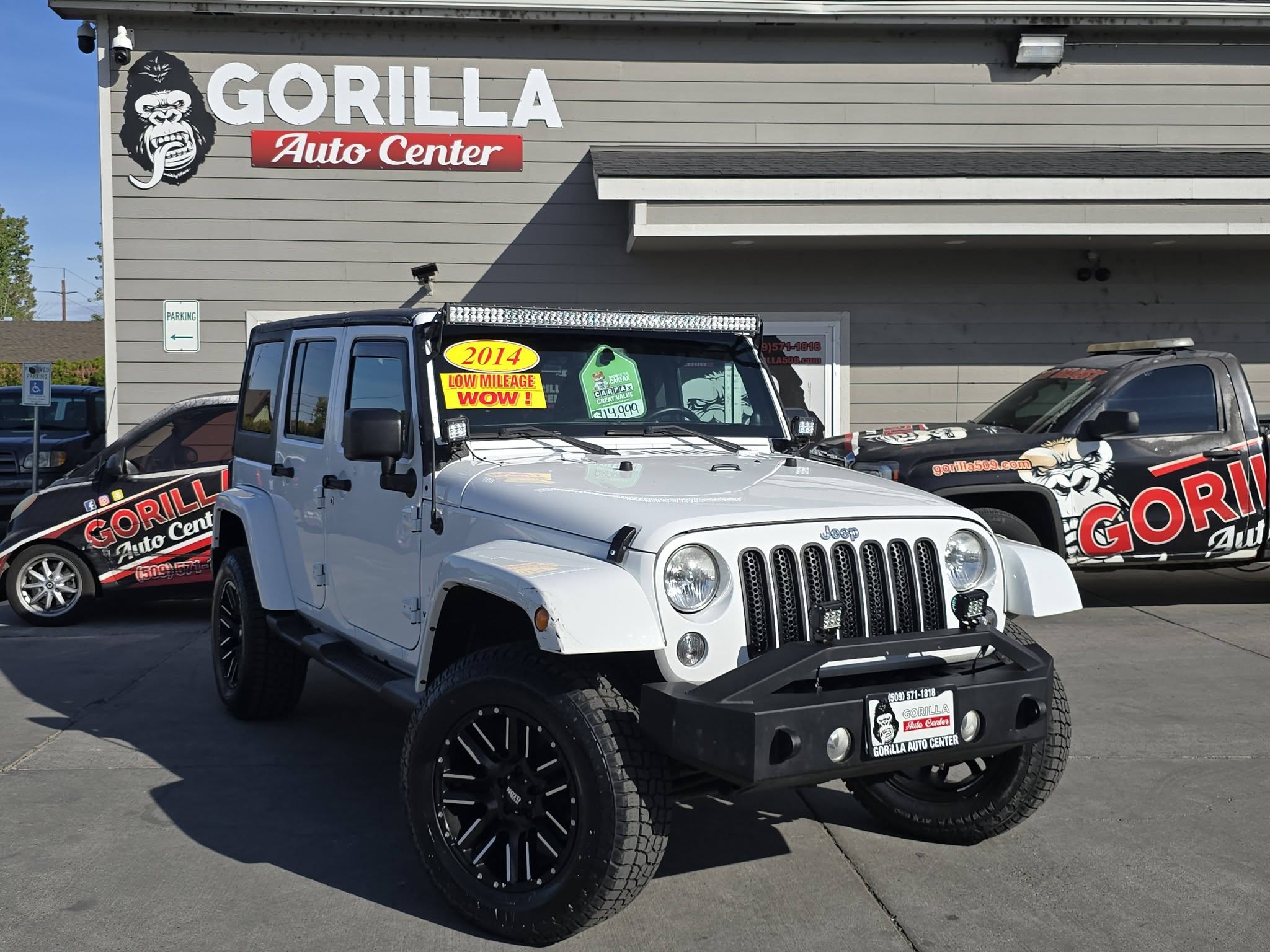 White 2014 Jeep Wrangler SUV / Crossover Four-Wheel Drive Automatic