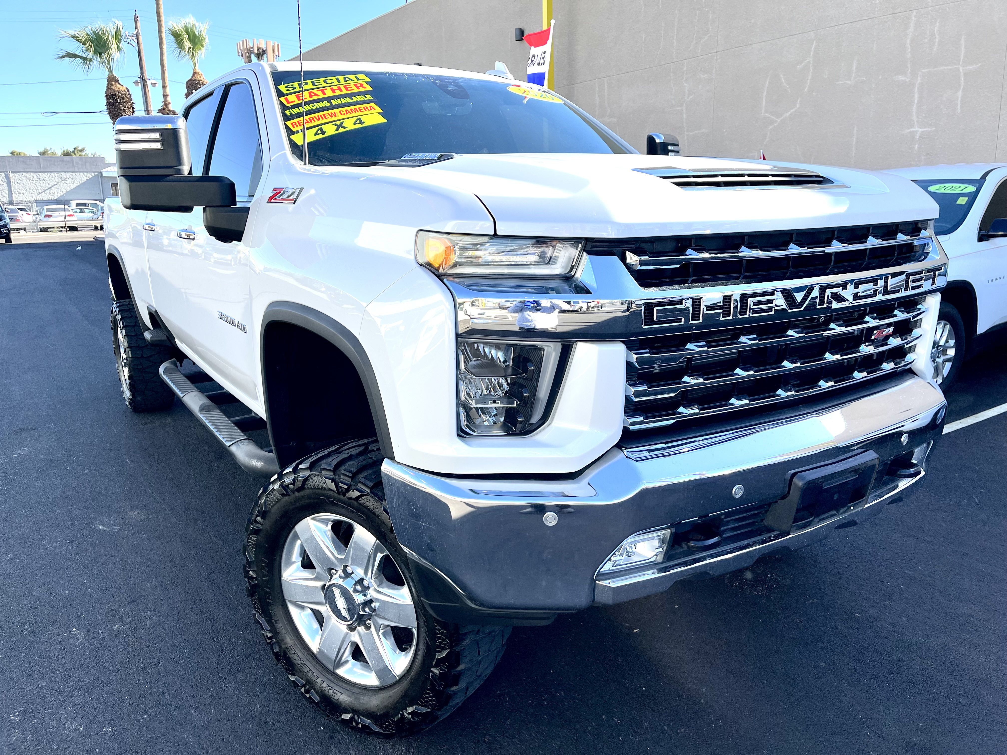 White 2020 Chevrolet Silverado 3500HD Pickup Truck Four-Wheel Drive