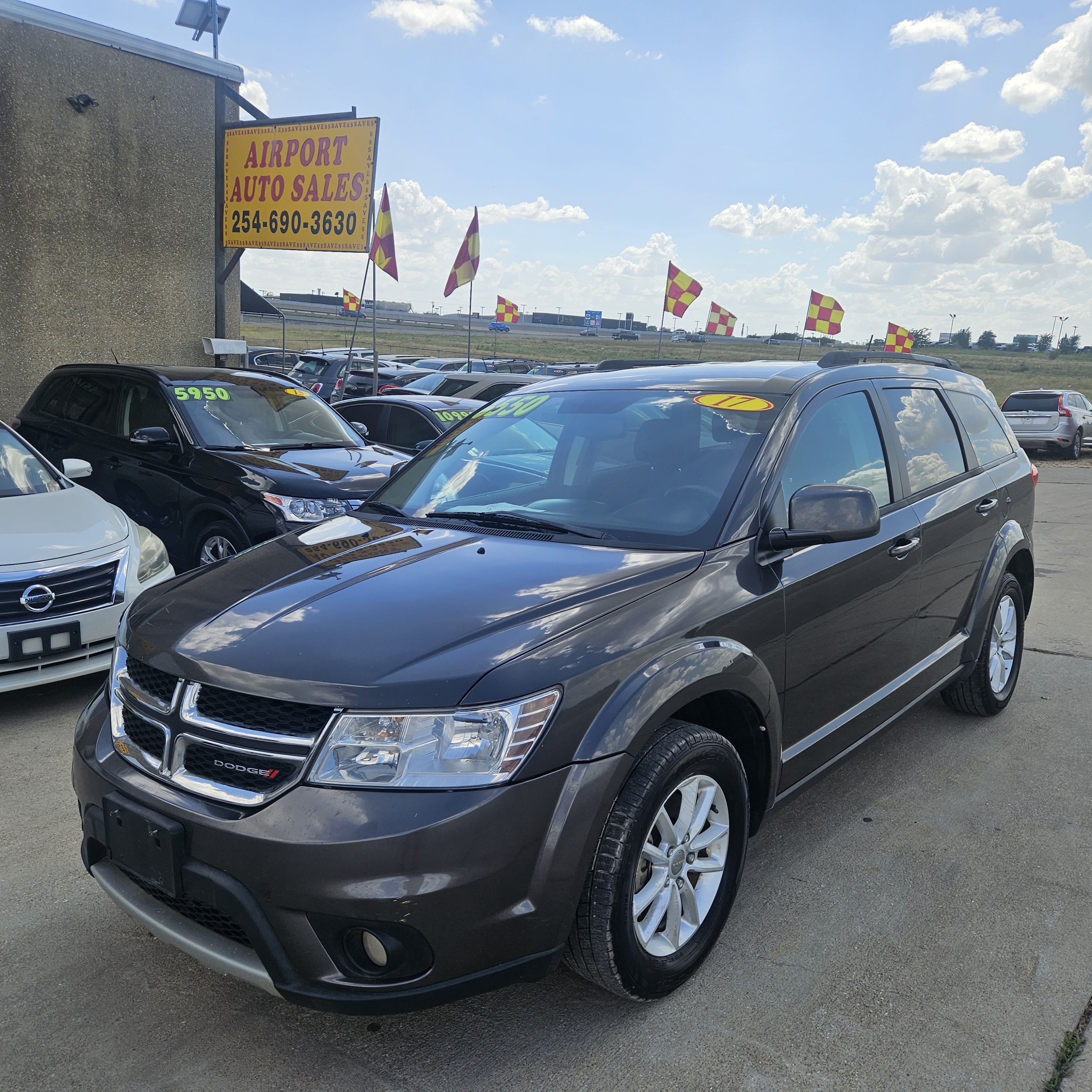 Gray 2017 Dodge Journey SUV / Crossover Front-Wheel Drive Automatic