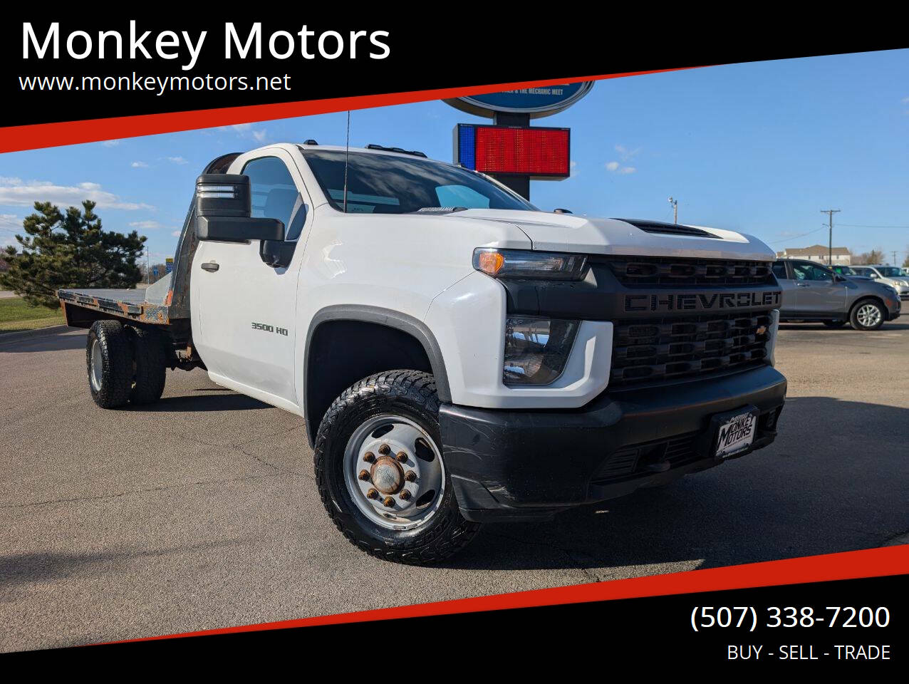 White 2020 Chevrolet Silverado 3500HD Work Truck LB DRW 4WD Pickup Truck Four-Wheel Drive Automatic