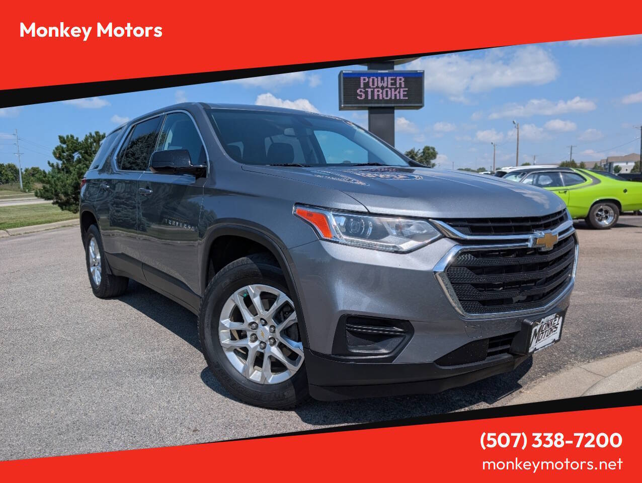 Gray (Satin Steel Metallic) 2018 Chevrolet Traverse SUV / Crossover Four-Wheel Drive Automatic
