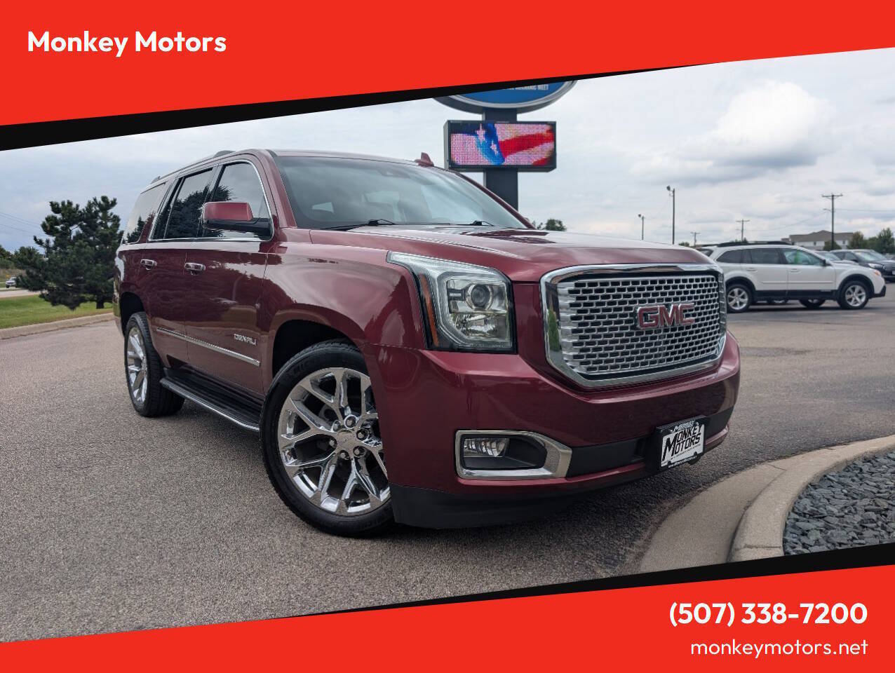 Crimson Red Tintcoat 2016 GMC Yukon SUV / Crossover Four-Wheel Drive Automatic