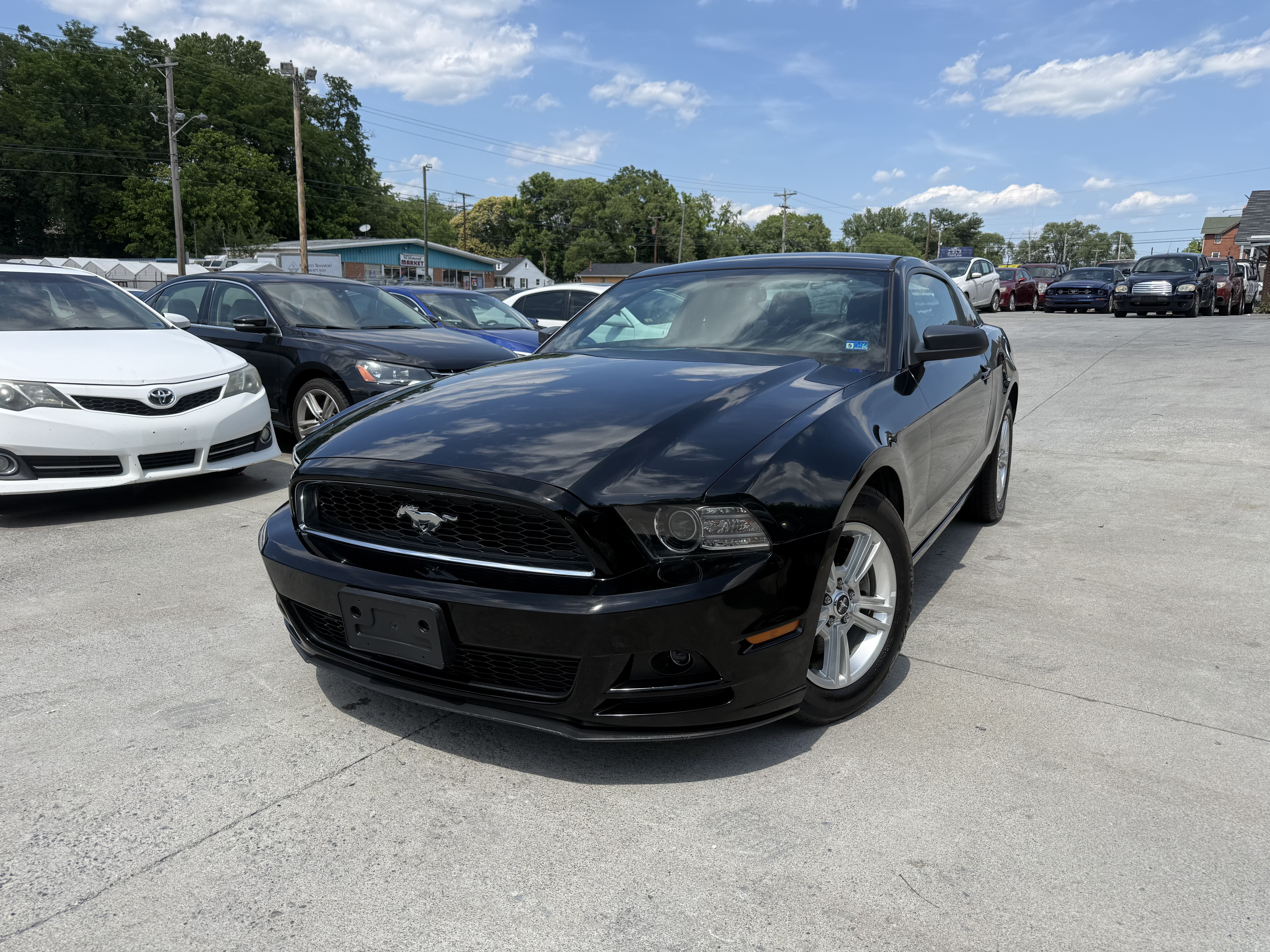 Black 2014 Ford Mustang V6 Coupe RWD Coupe Rear-Wheel Drive Automatic