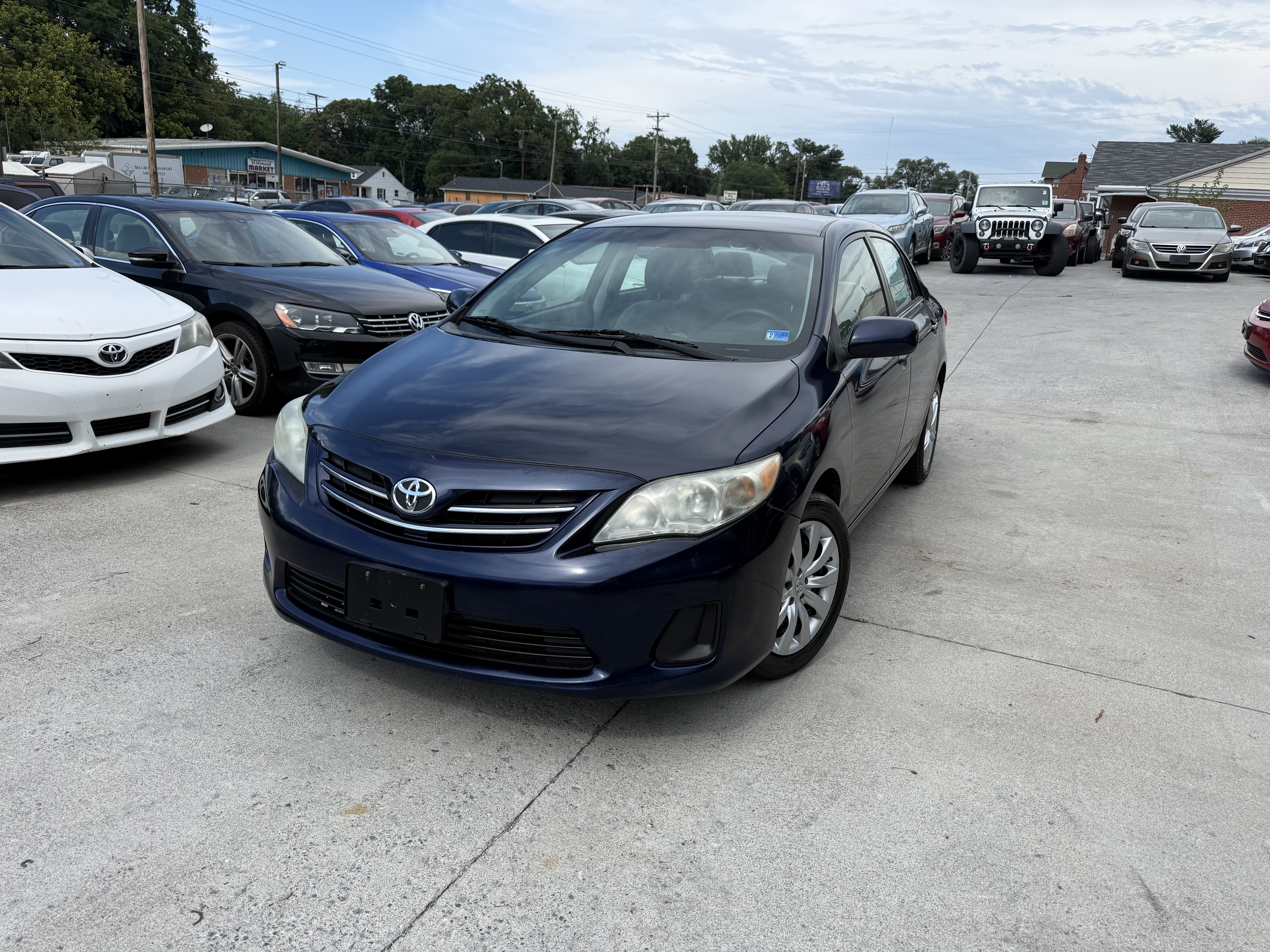 Blue 2013 Toyota Corolla Sedan Front-Wheel Drive Automatic