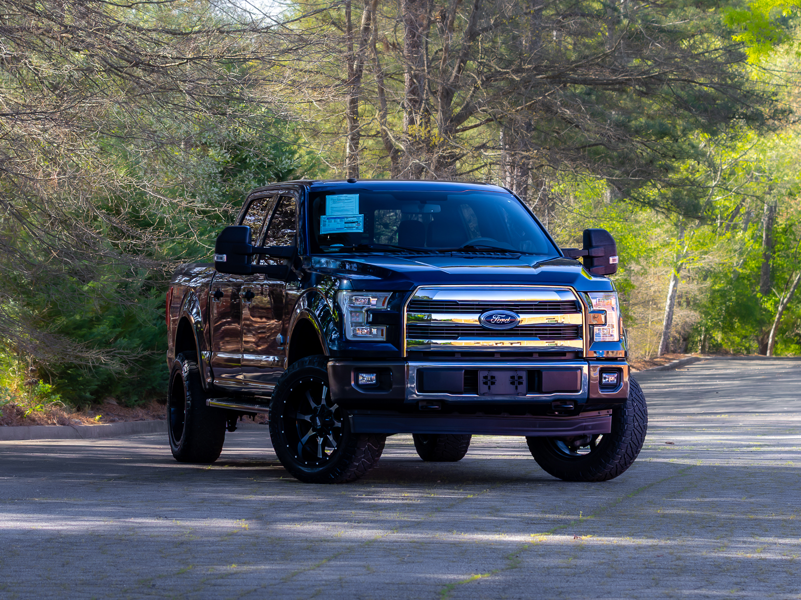 Blue 2017 Ford F-150 King Ranch SuperCrew 4WD Pickup Truck Four-Wheel Drive Automatic