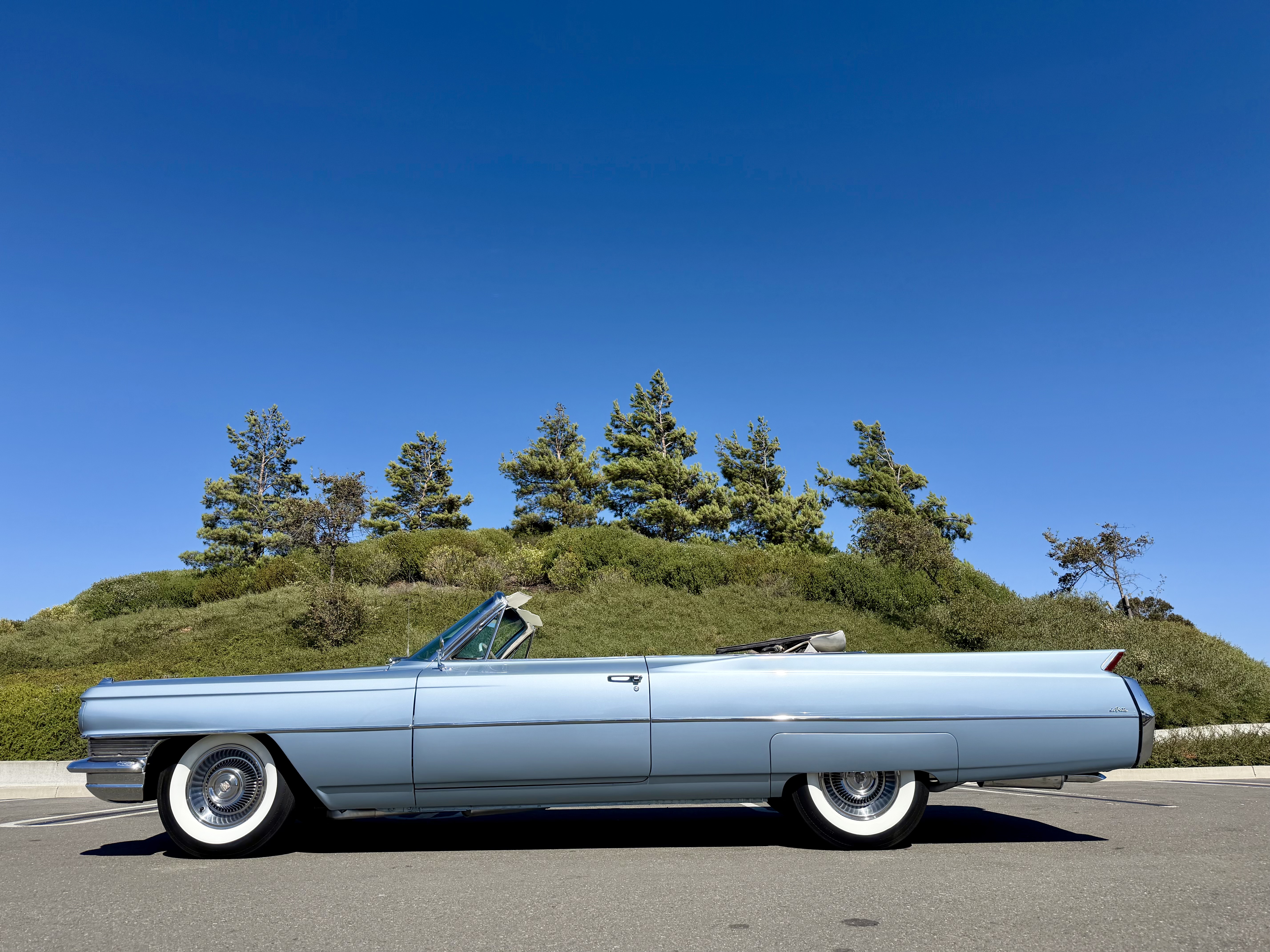 Blue 1964 Cadillac DeVille Convertible Automatic