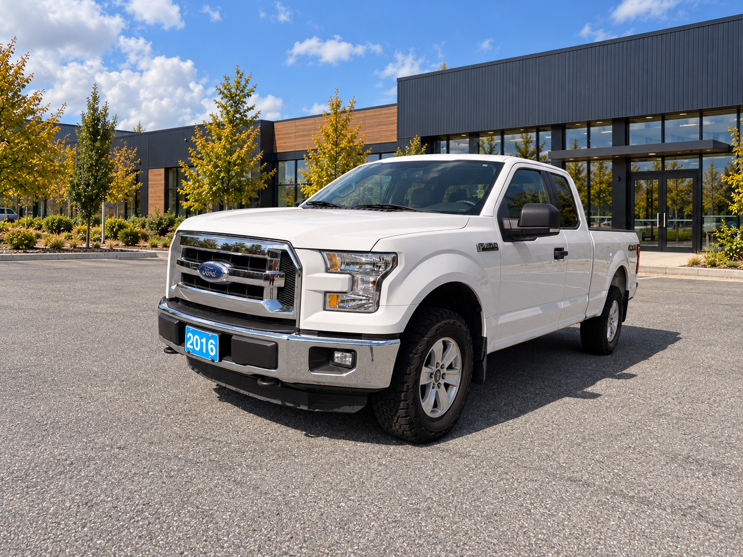 White 2016 Ford F-150 Pickup Truck Four-Wheel Drive Automatic