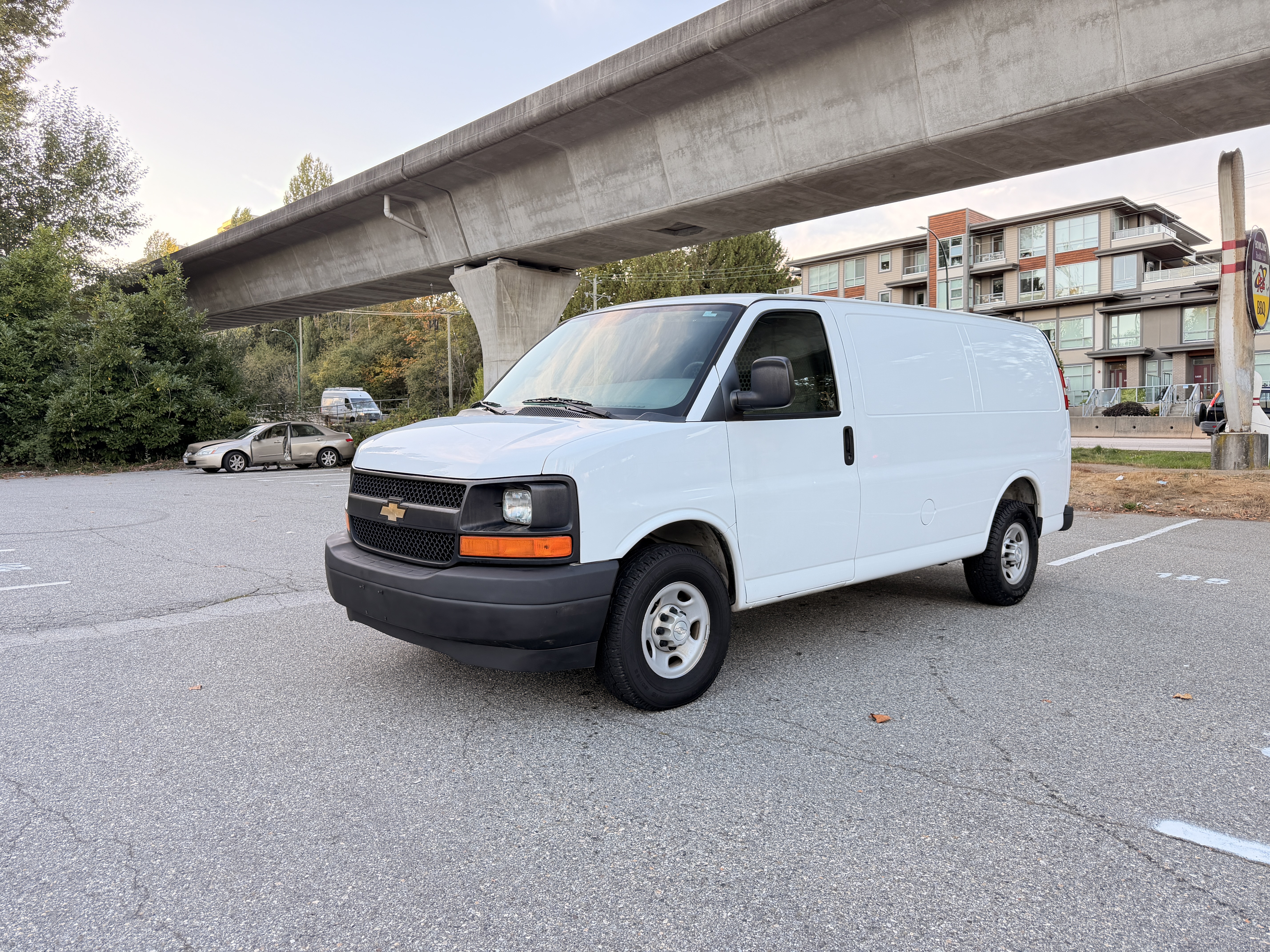 White 2017 Chevrolet Express Cargo Van Rear-Wheel Drive Automatic