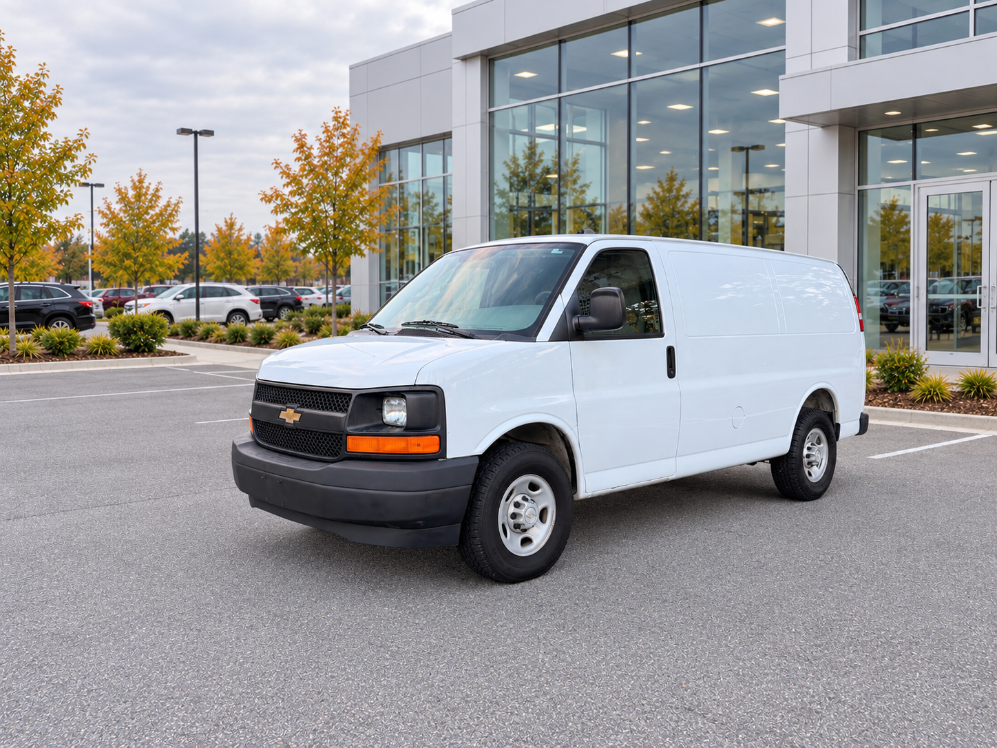 White 2017 Chevrolet Express Cargo Van Rear-Wheel Drive Automatic