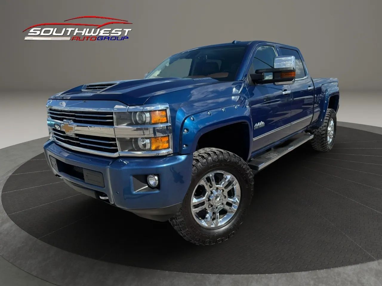 Blue 2017 Chevrolet Silverado 2500HD Pickup Truck Four-Wheel Drive Automatic