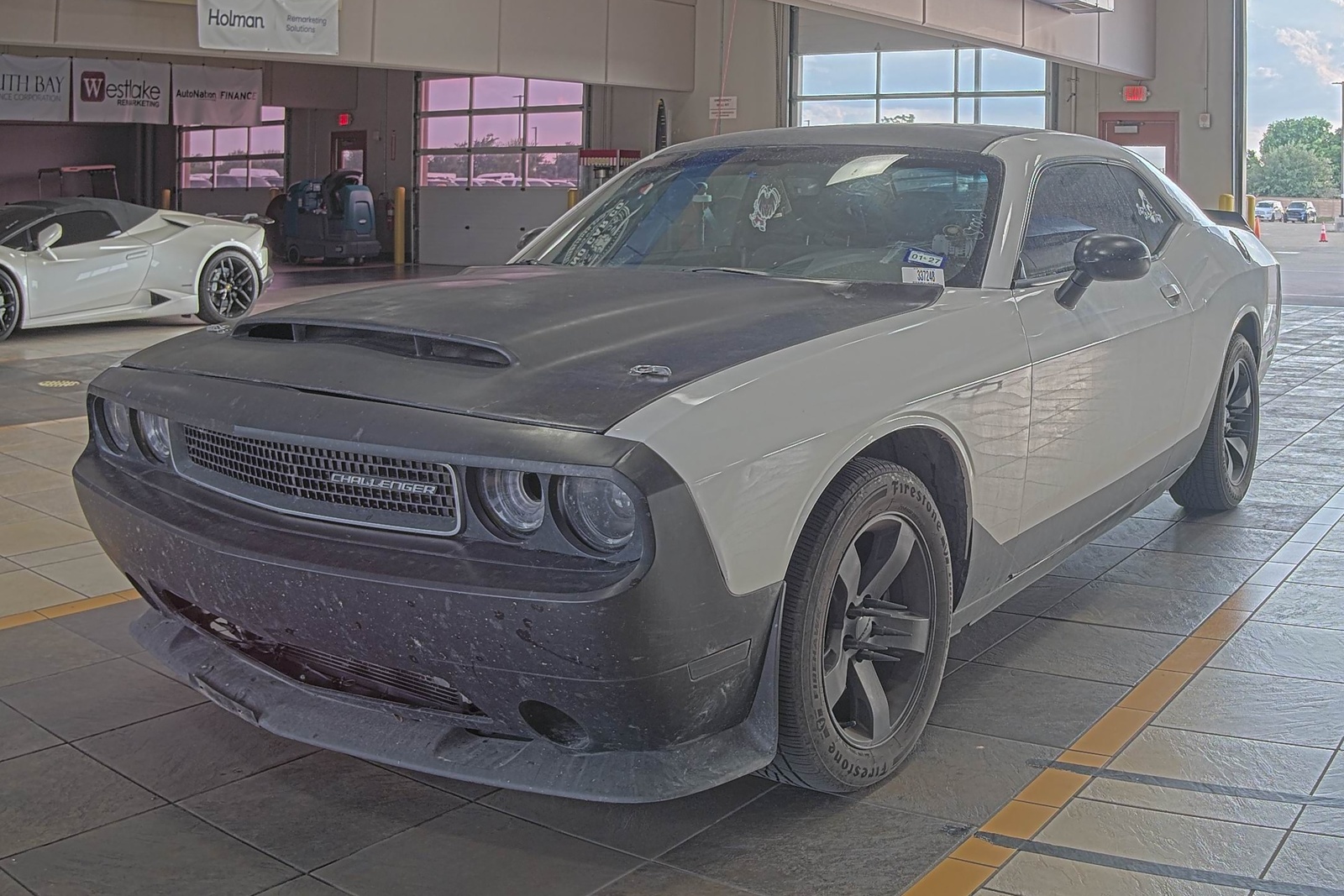 White 2013 Dodge Challenger Coupe Rear-Wheel Drive Automatic