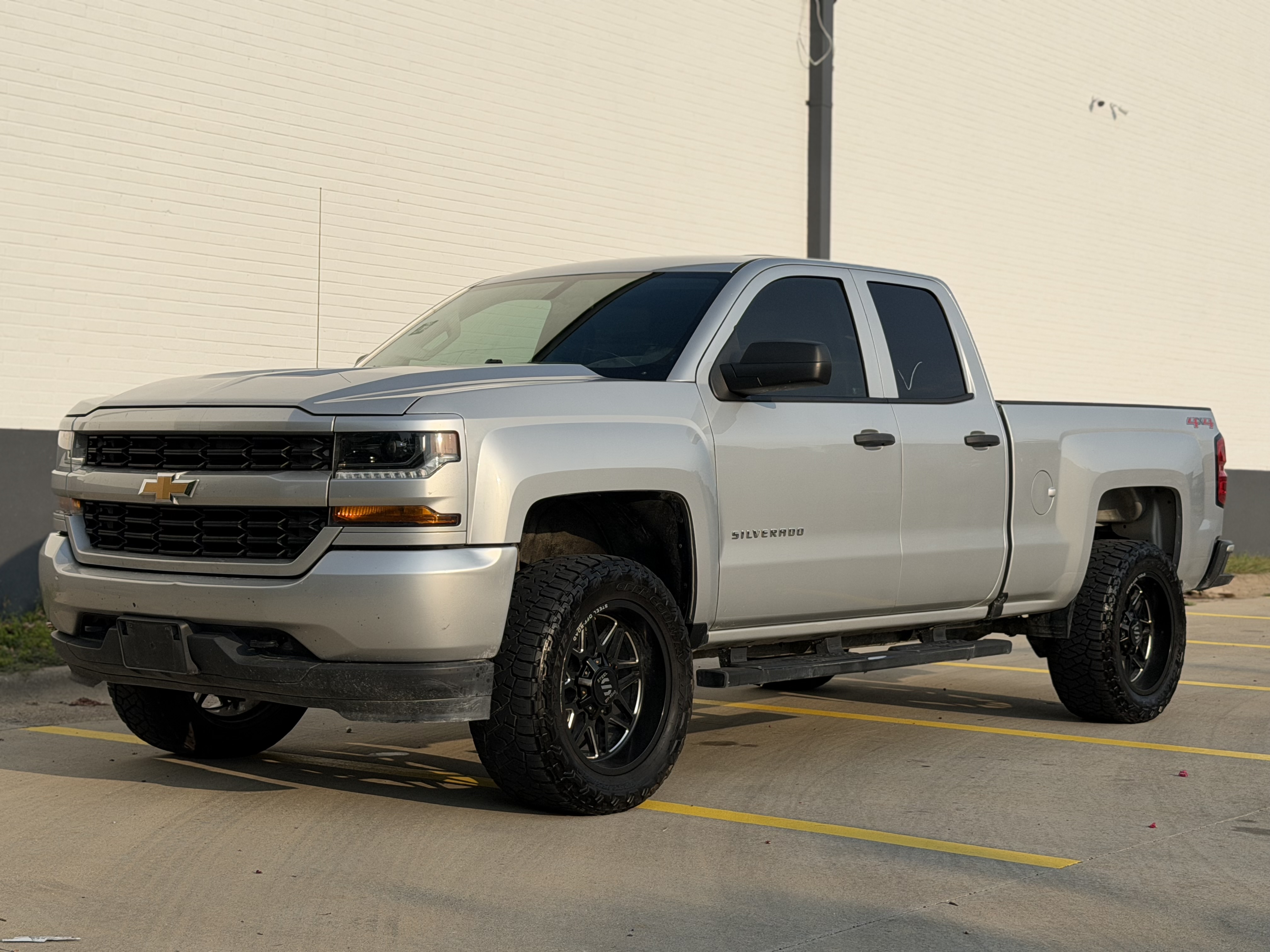 Silver 2016 Chevrolet Silverado 1500 Pickup Truck Four-Wheel Drive Automatic