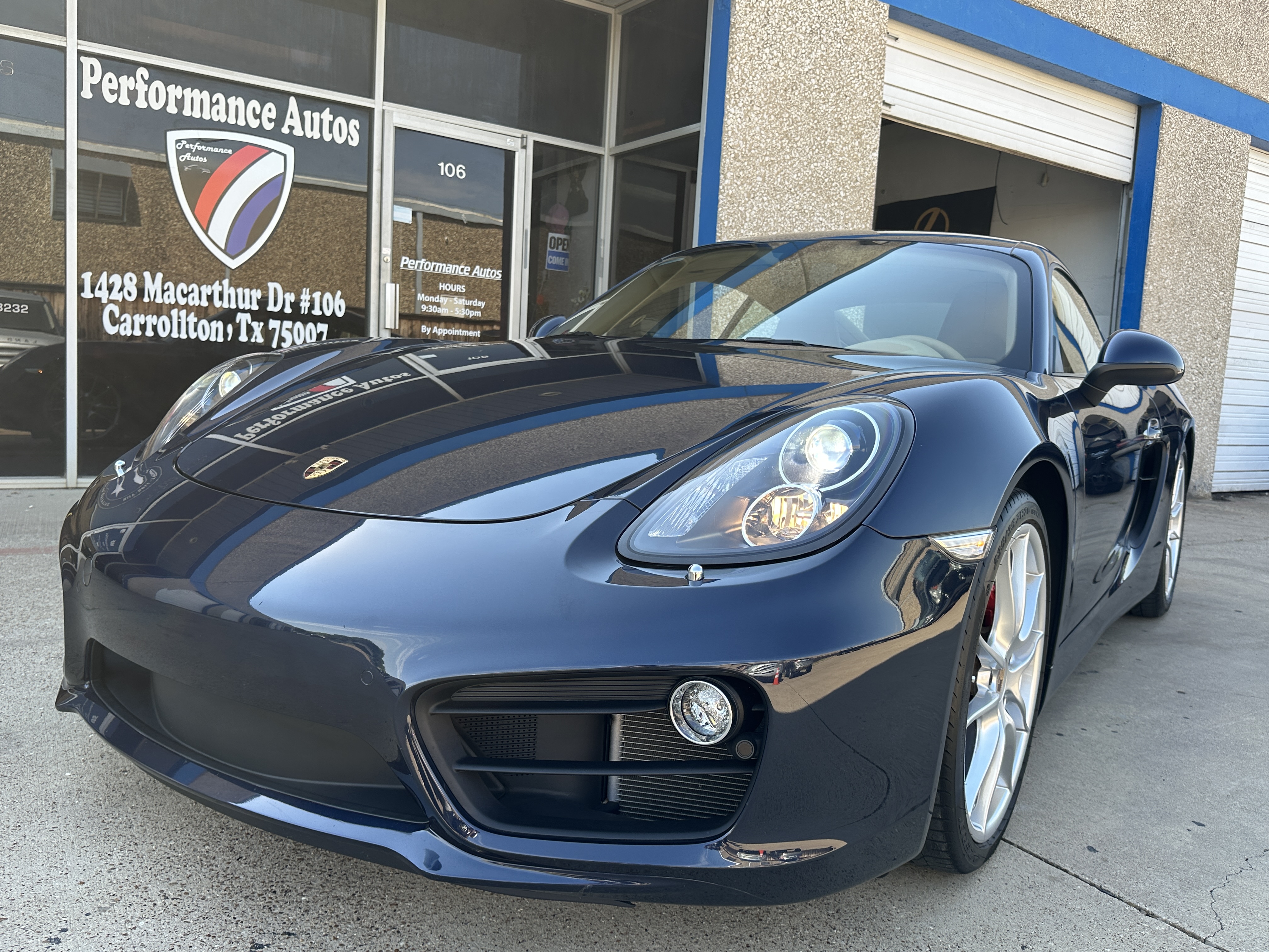 Blue 2014 Porsche Cayman Coupe Rear-Wheel Drive 7-Speed Dual Clutch