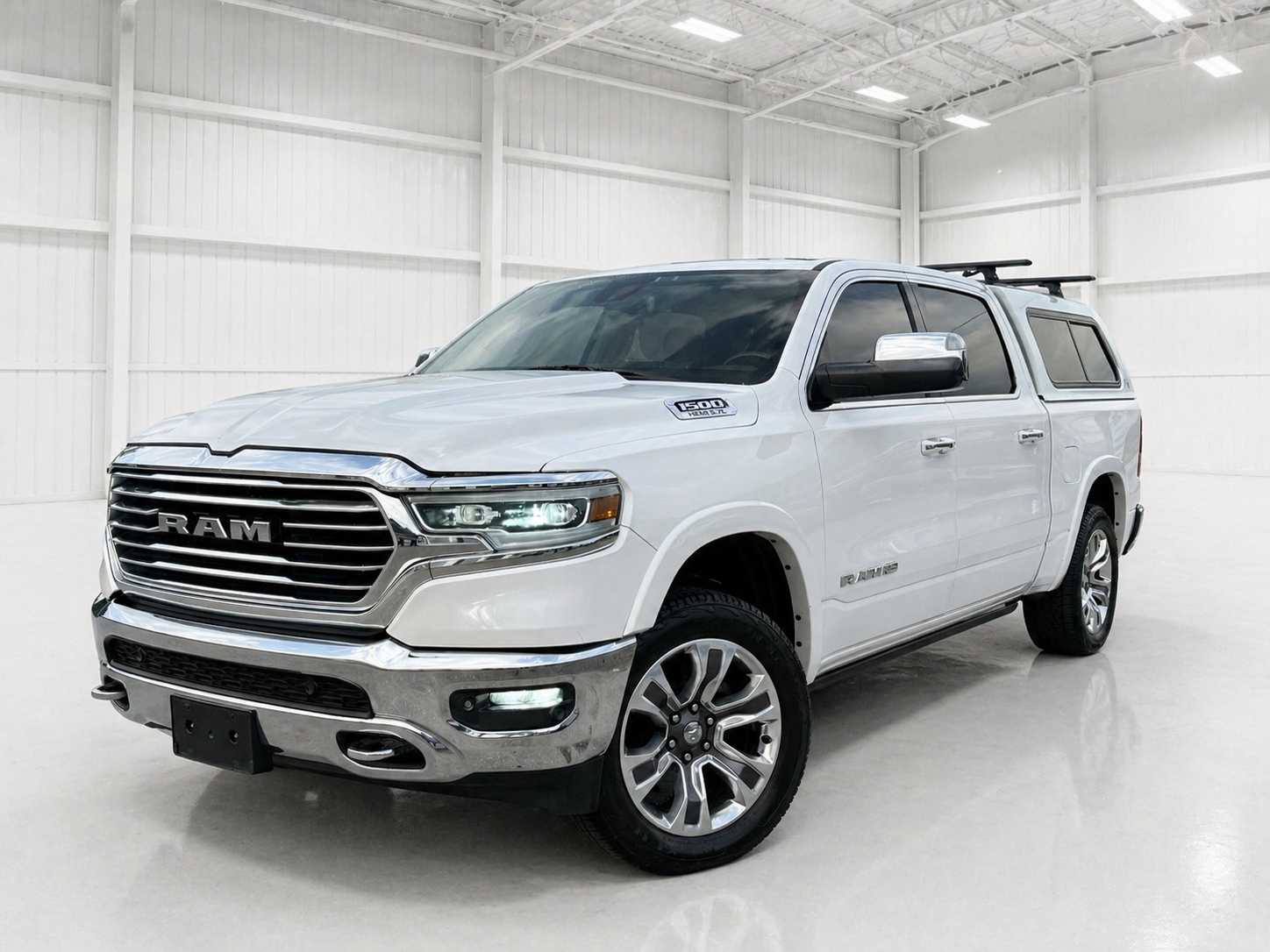 White 2019 RAM 1500 Pickup Truck Four-Wheel Drive Automatic