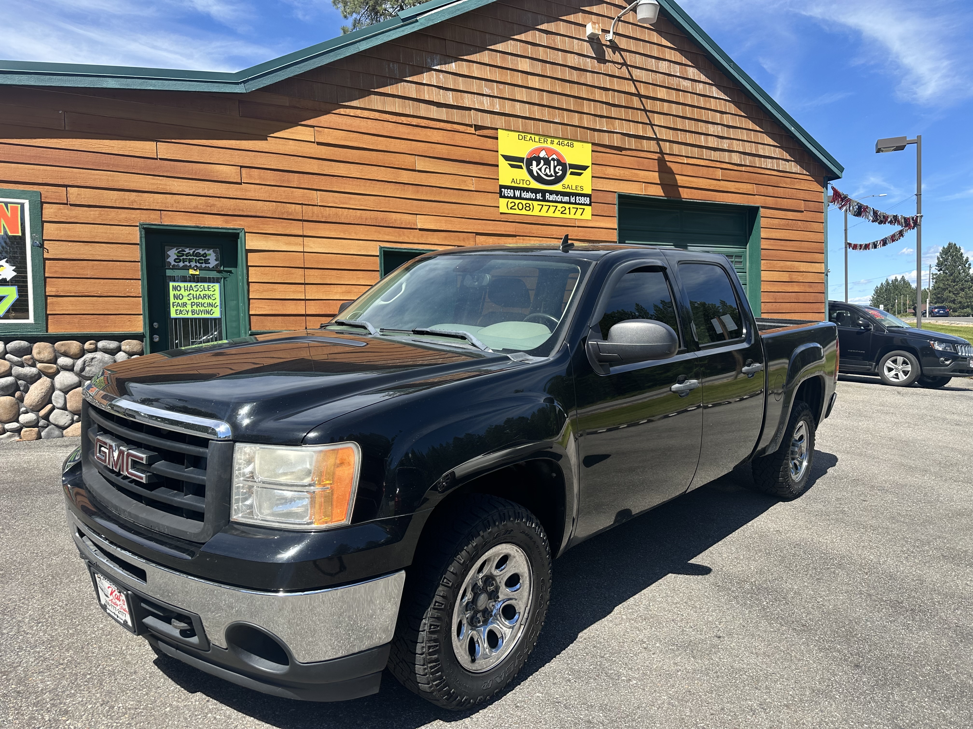 Black 2011 GMC Sierra 1500 SL Crew Cab 4WD Pickup Truck Four-Wheel Drive Automatic
