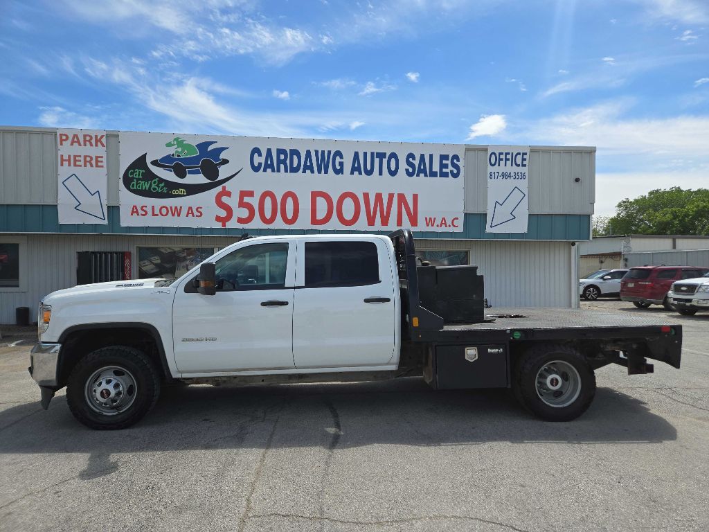 White 2019 GMC Sierra 3500HD Base Crew Cab LB DRW 4WD Pickup Truck Four-Wheel Drive Automatic