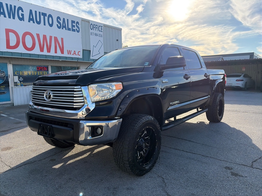 Black 2015 Toyota Tundra Pickup Truck Four-Wheel Drive Automatic