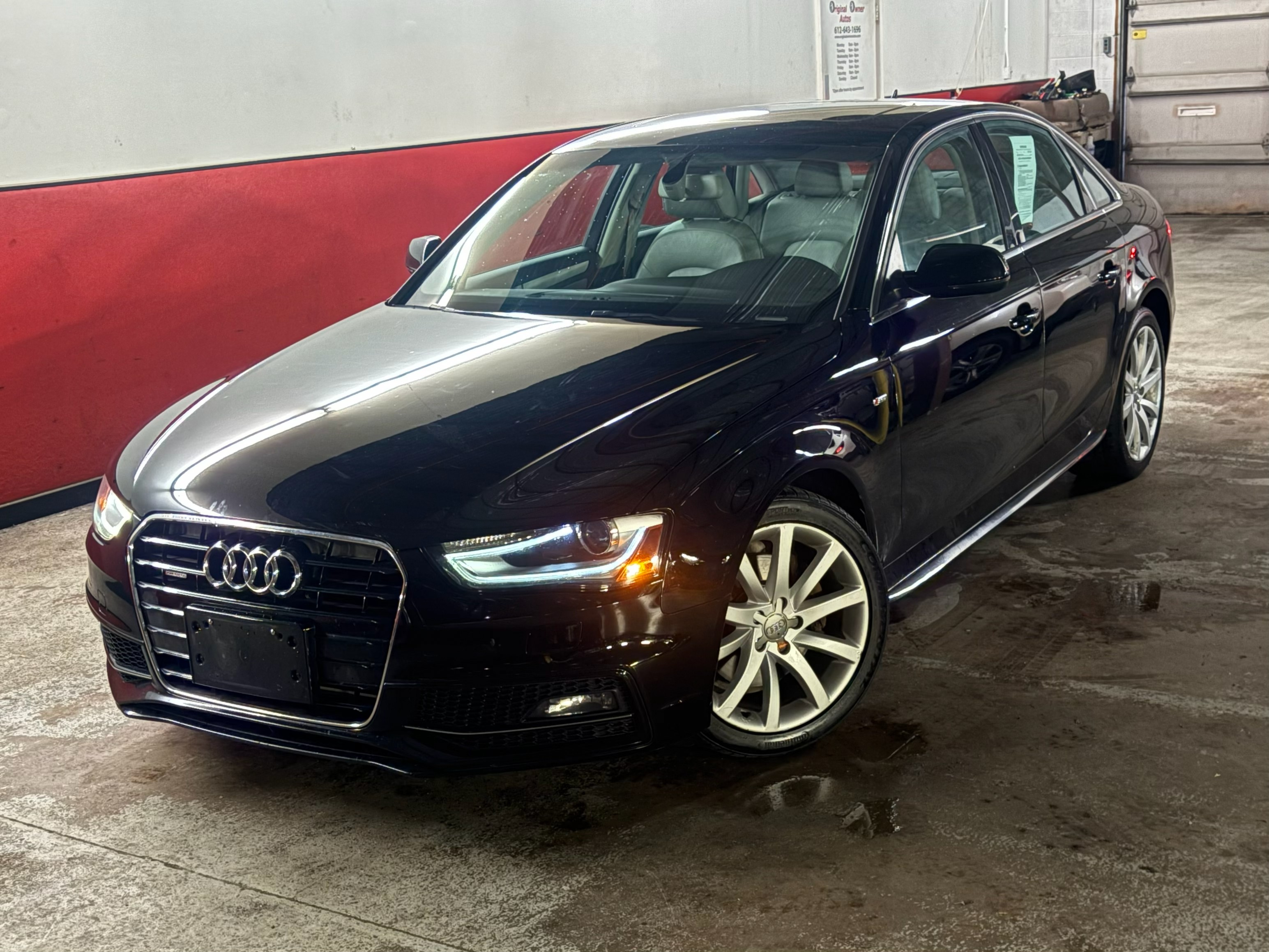 Black 2014 Audi A4 2.0T quattro Premium AWD Sedan All-Wheel Drive Manual